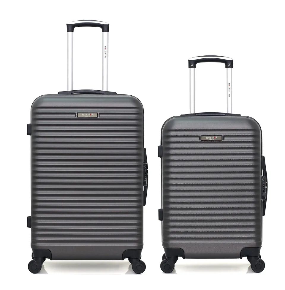 bluestar-brazilia-lot-2-valises-cabine-weekend-gris-fonc-abs image 1