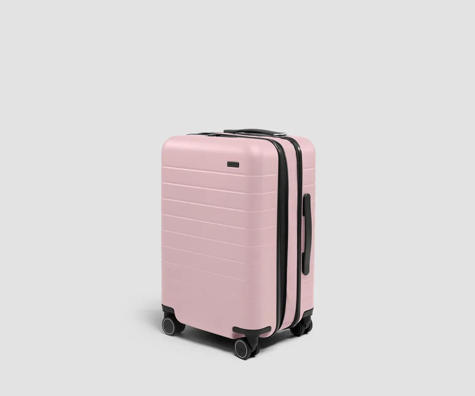 away-carry-on-flex-3-valise-cabine-rose-blush-extensible image 1