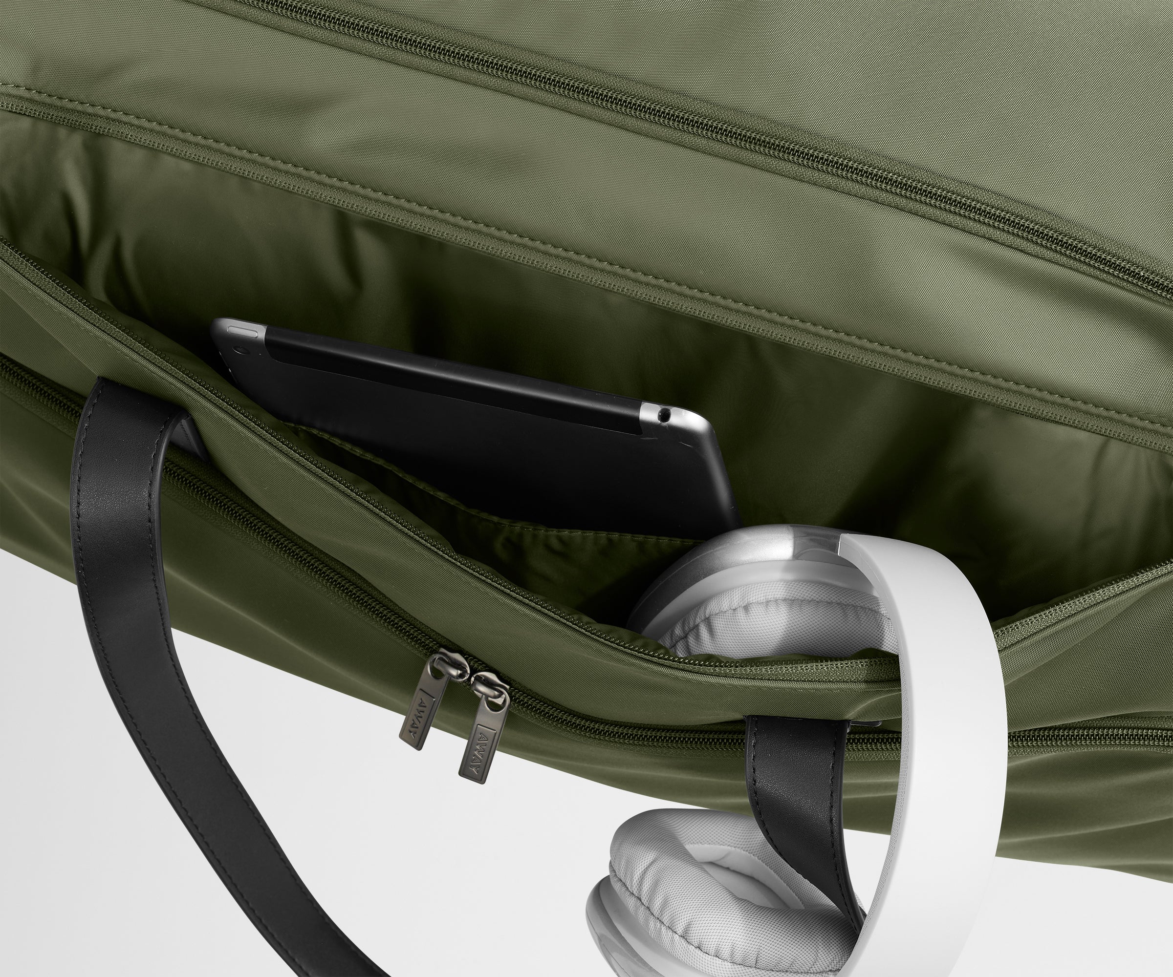 away-garment-duffle-sac-voyage-olive-green-housse image 7