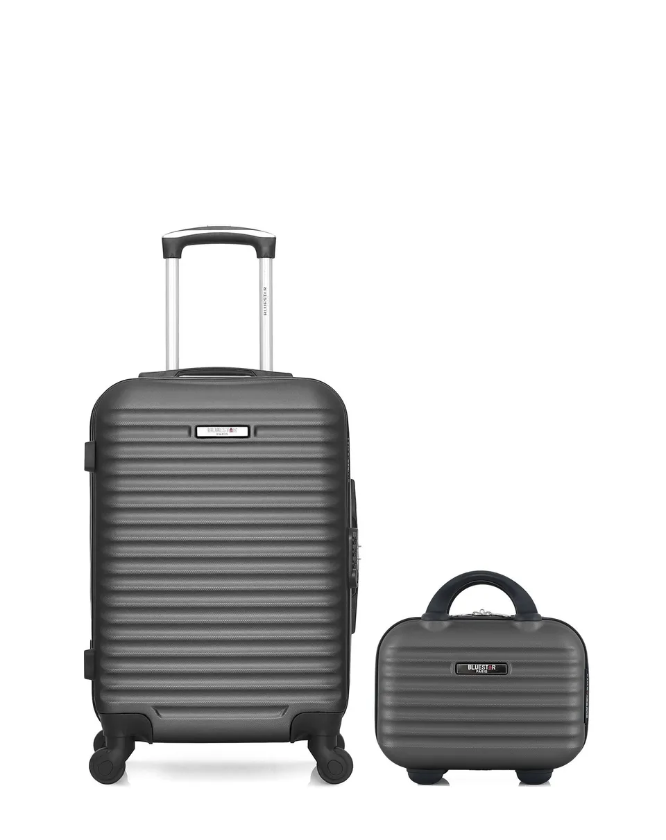 bluestar-brazilia-set-valise-cabine-37-l-vanity-11-l-gris-fonc image 1