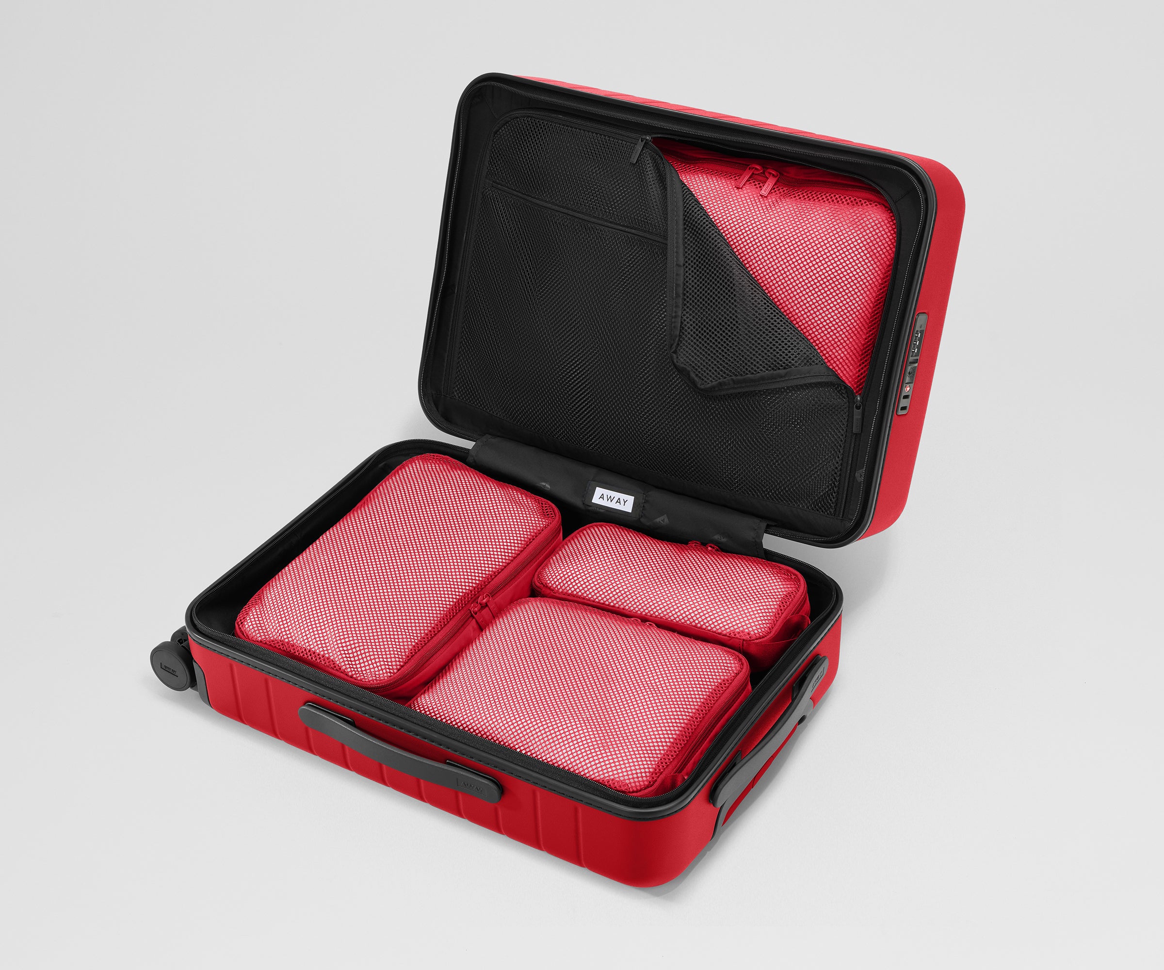 away-compression-packing-cubes-organisateur-cherry-red image 5