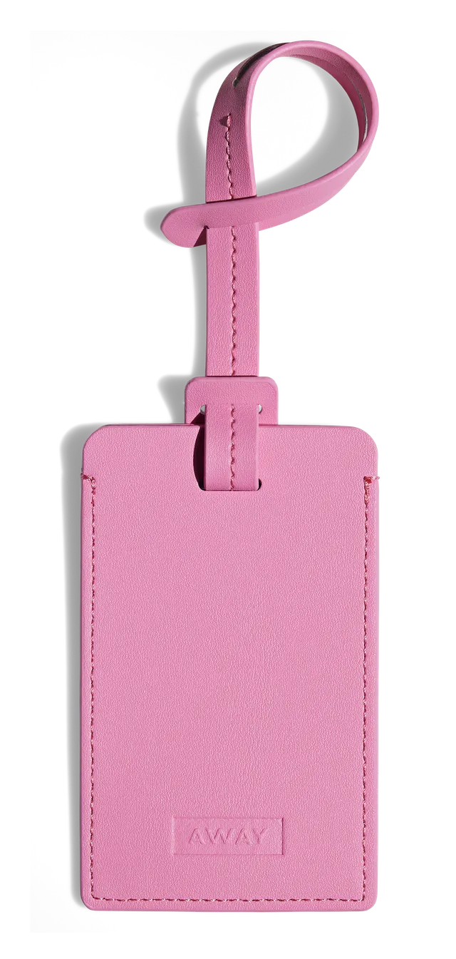 away-luggage-tag-tiquette-bagage-pink-punch image 1