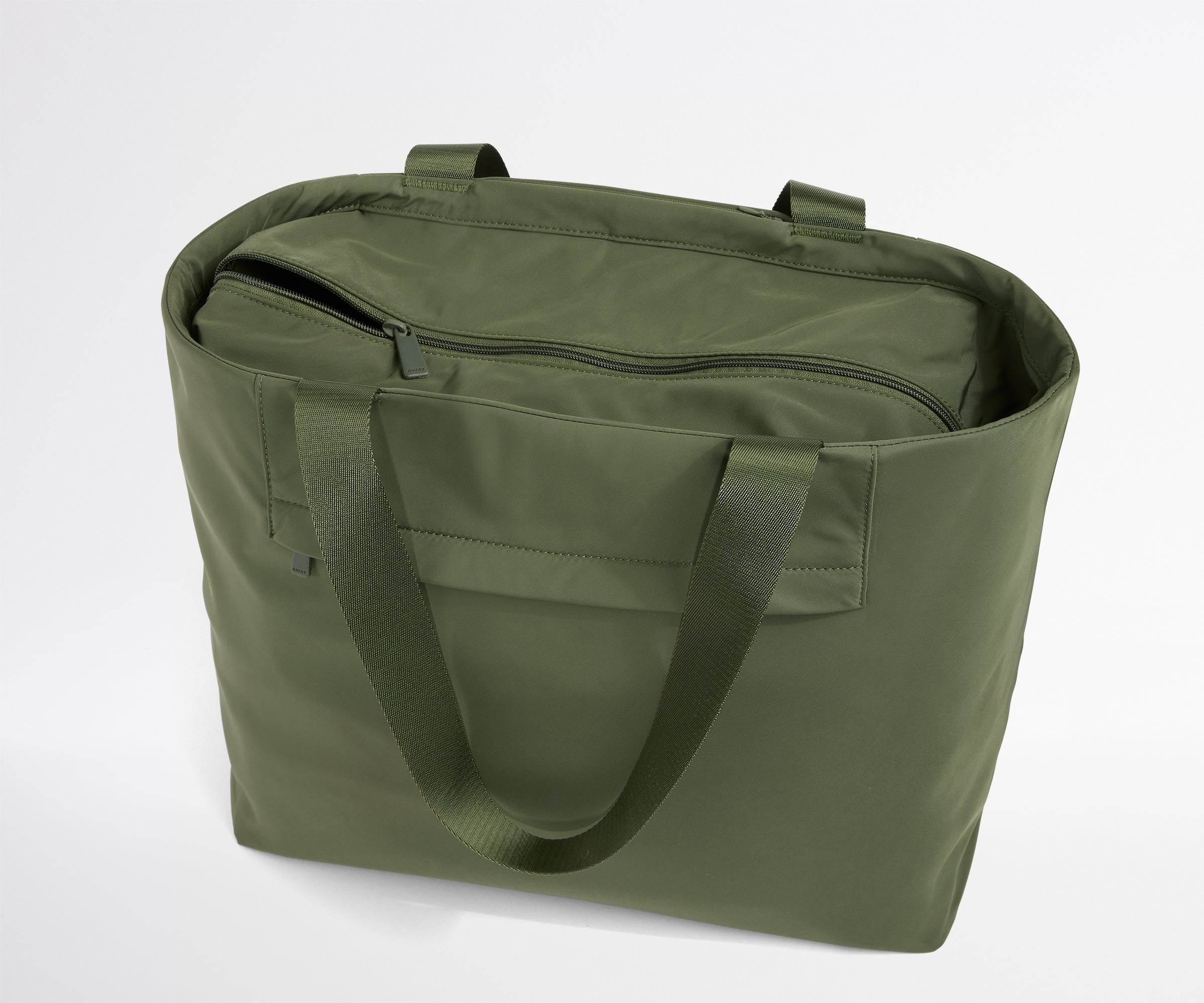 away-featherlight-tote-sac-tote-vert-olive-ordinateur image 6