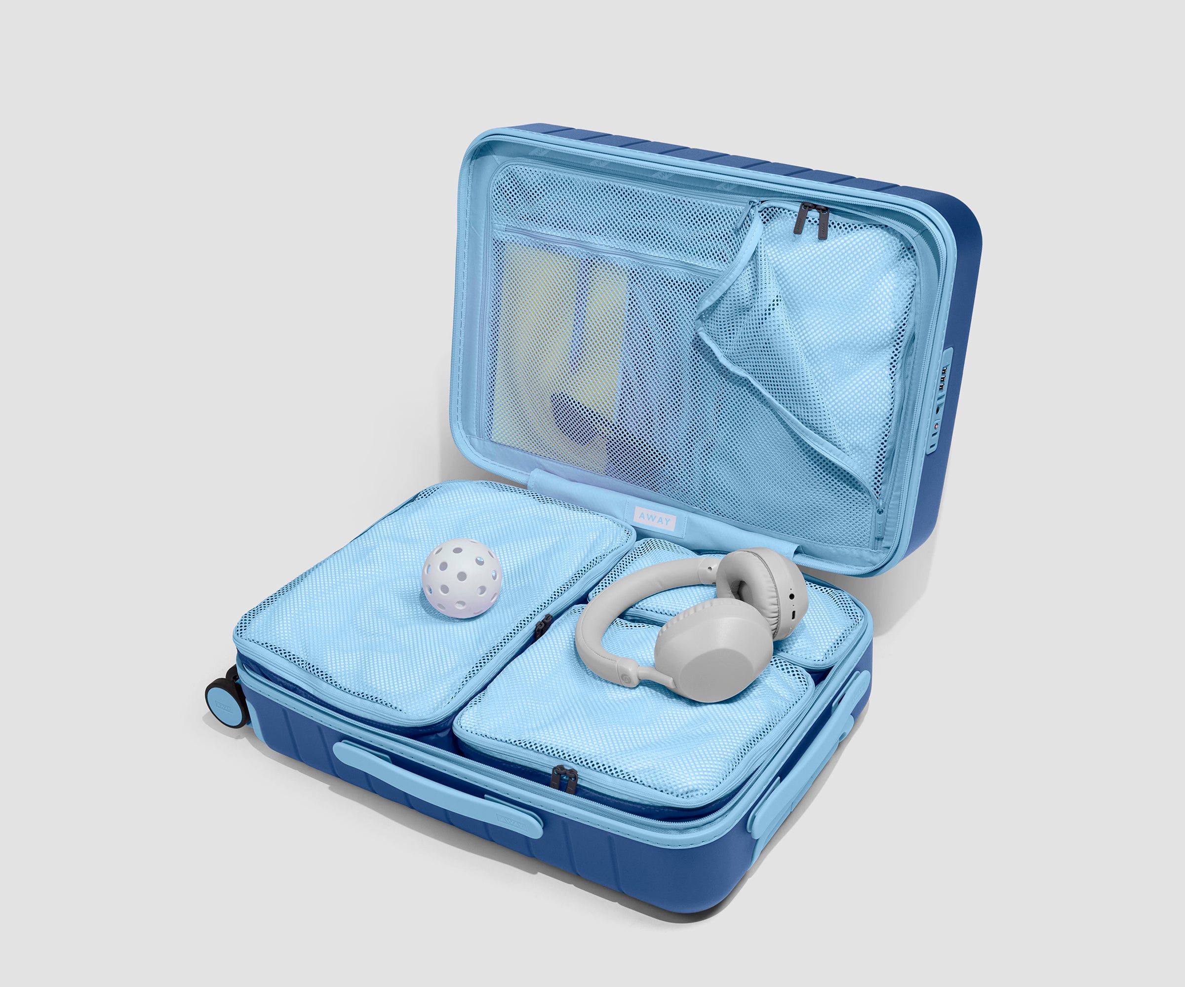 away-insider-packing-cubes-organisateur-valise-tidal-blue-4-pcs image 3
