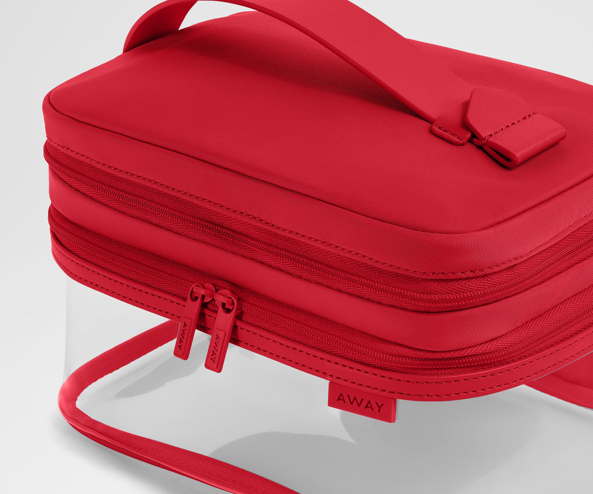 away-clear-cosmetic-case-trousse-transparente-cherry-red image 4