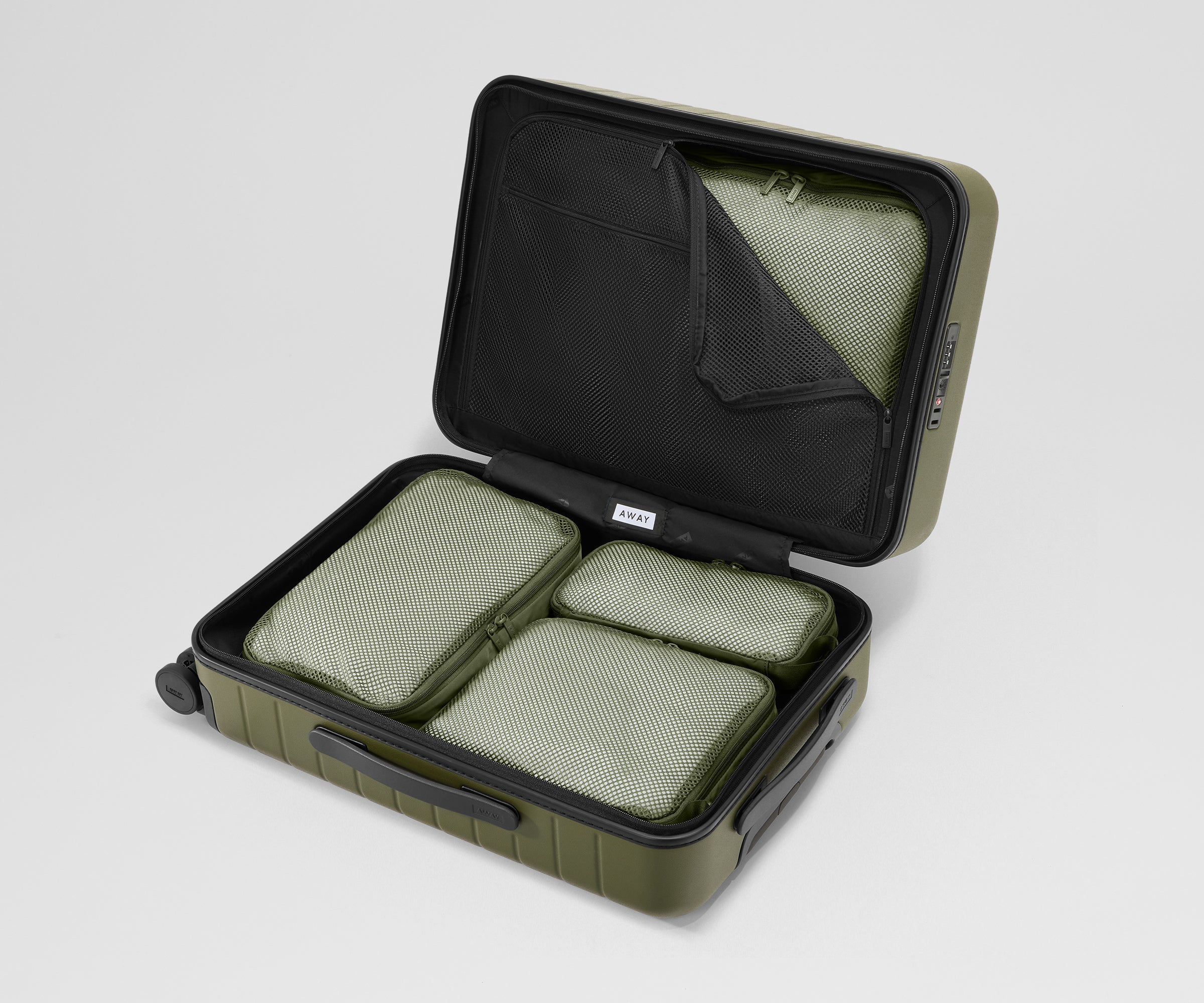 away-packing-cubes-compression-organiseur-vert-olive image 5