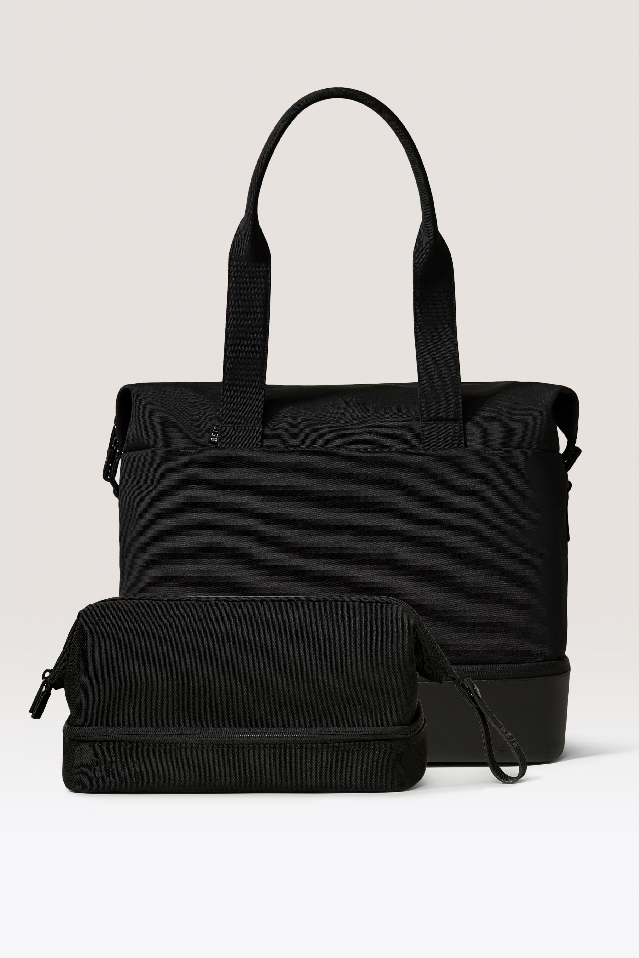 beis-weekend-travel-set-sac-week-end-noir-trousse image 1