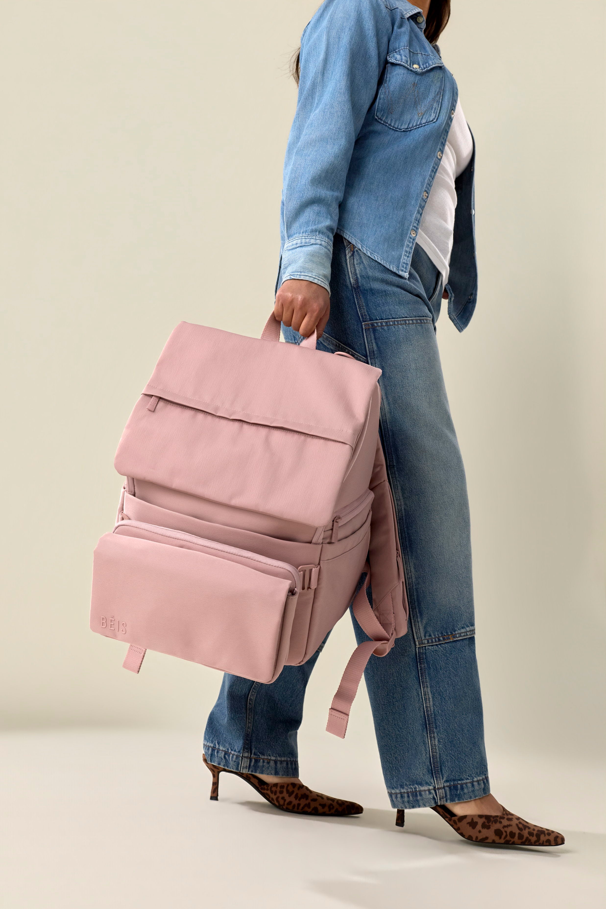beis-ultimate-diaper-sac-dos-langer-atlas-pink image 3
