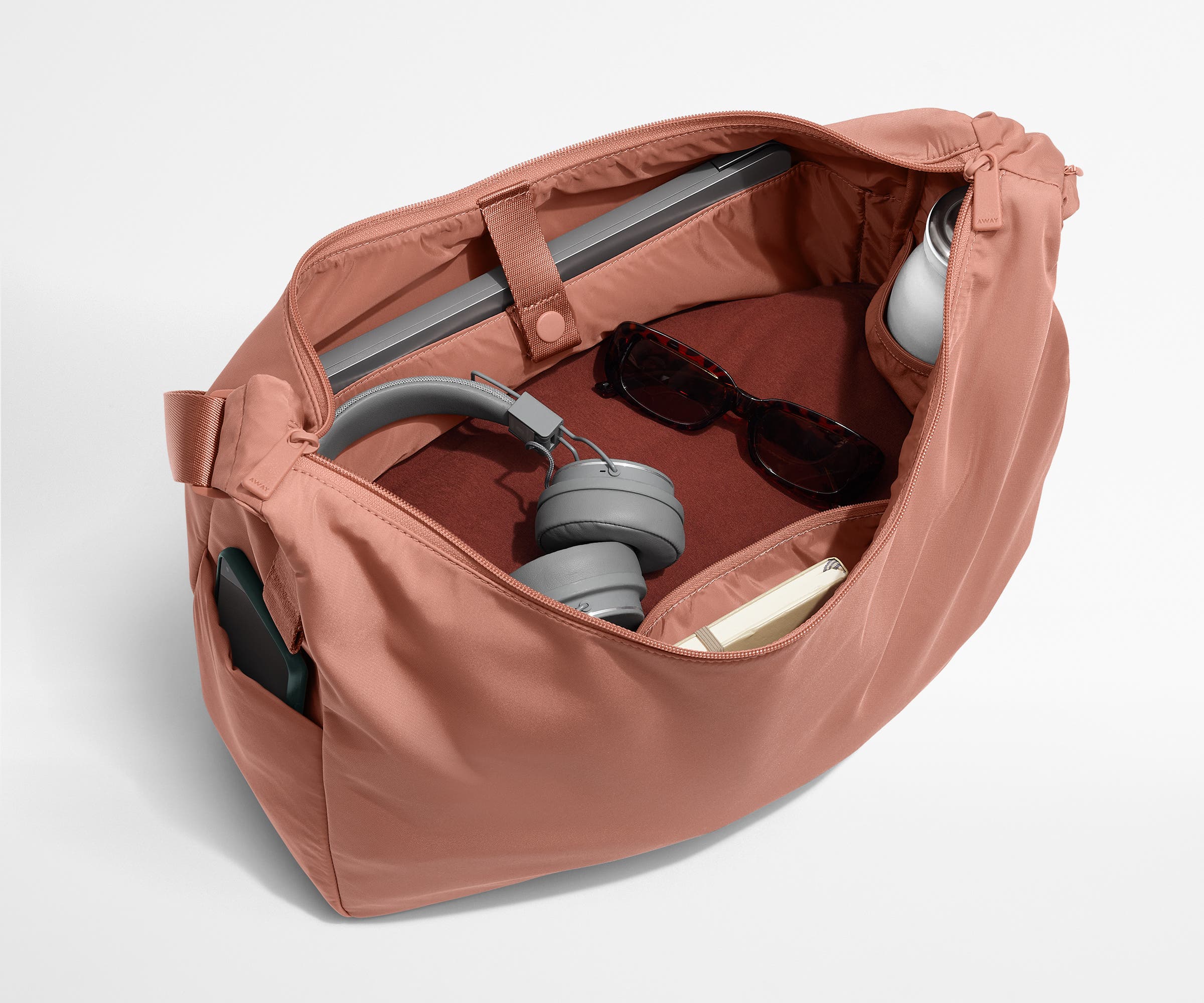 away-featherlight-large-sac-bandouli-re-rose-argile-l-ger image 5