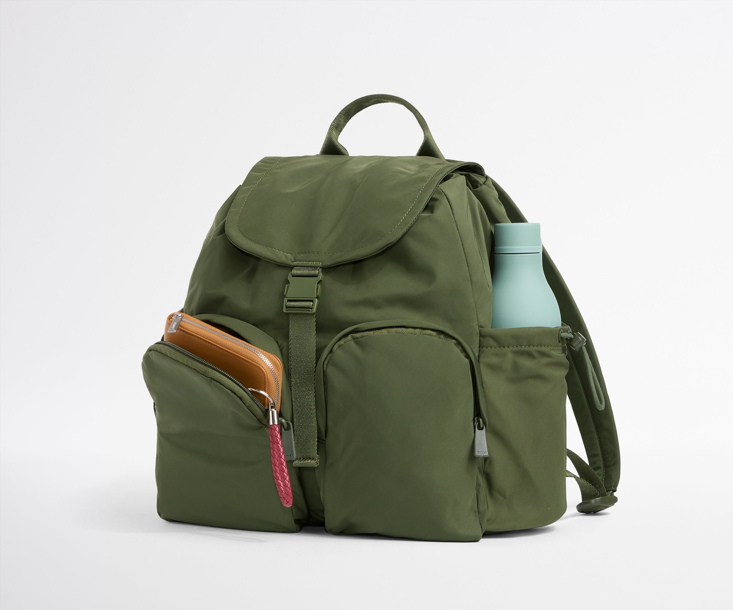 away-featherlight-cargo-sac-dos-olive-green-lavable image 4