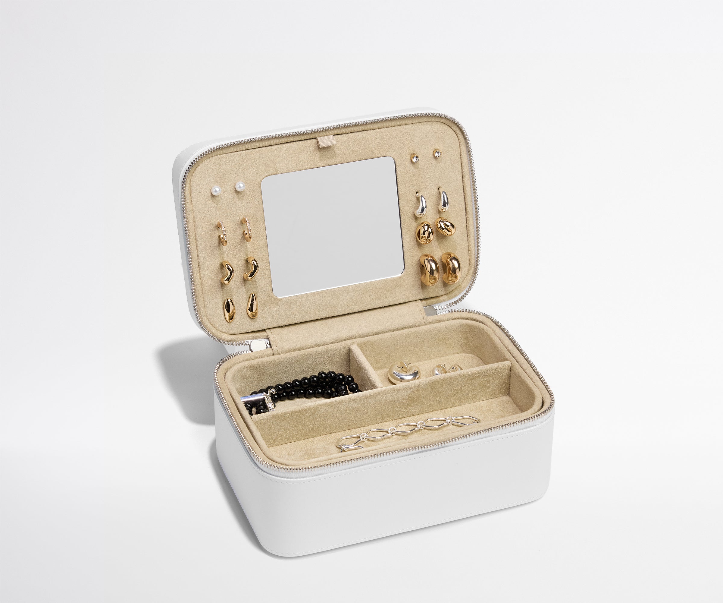 away-keepsake-tui-bijoux-voyage-pearl-white-avec-miroir image 2