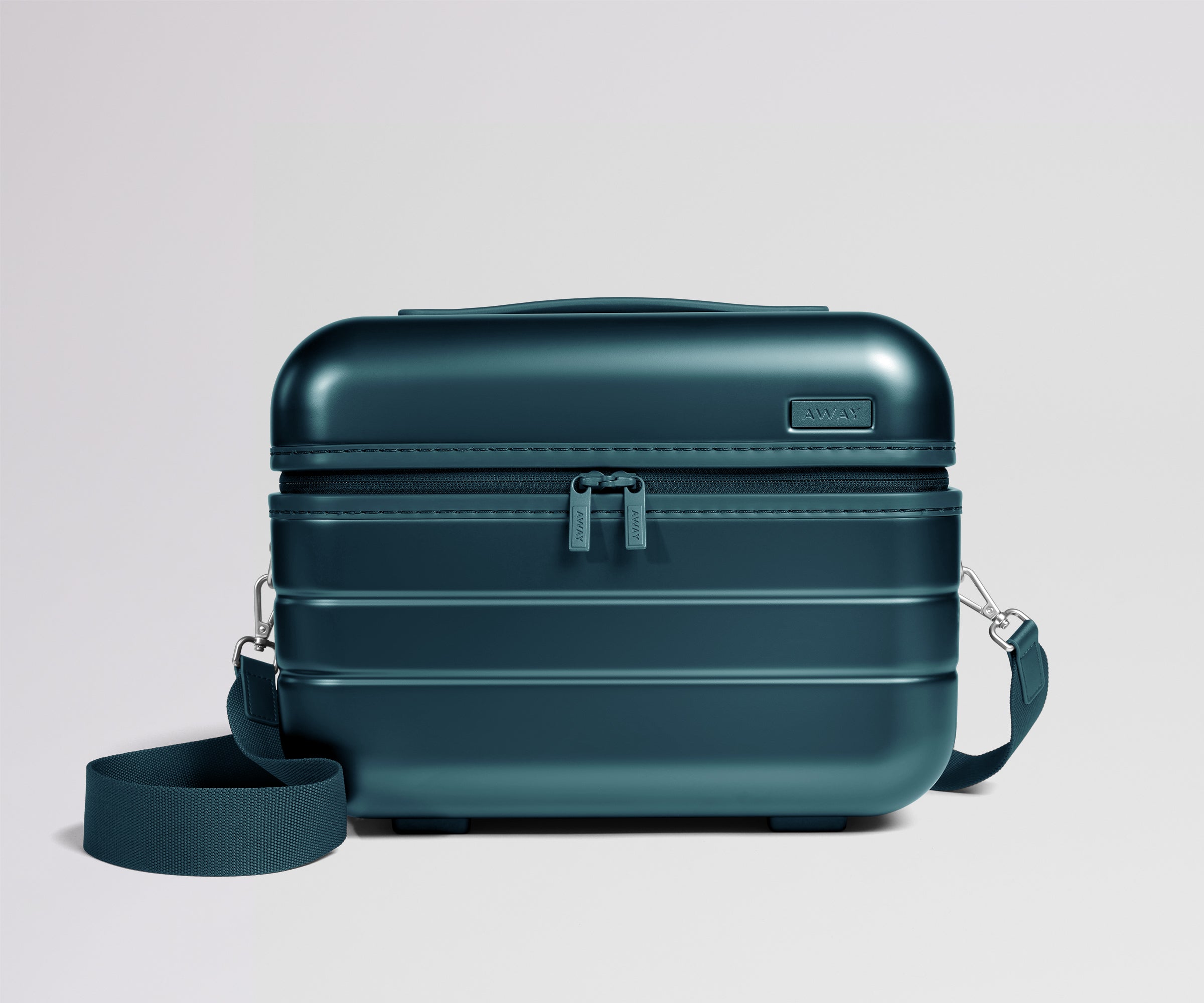 away-train-case-vanity-stormy-teal-rigide-4-compartiments image 1
