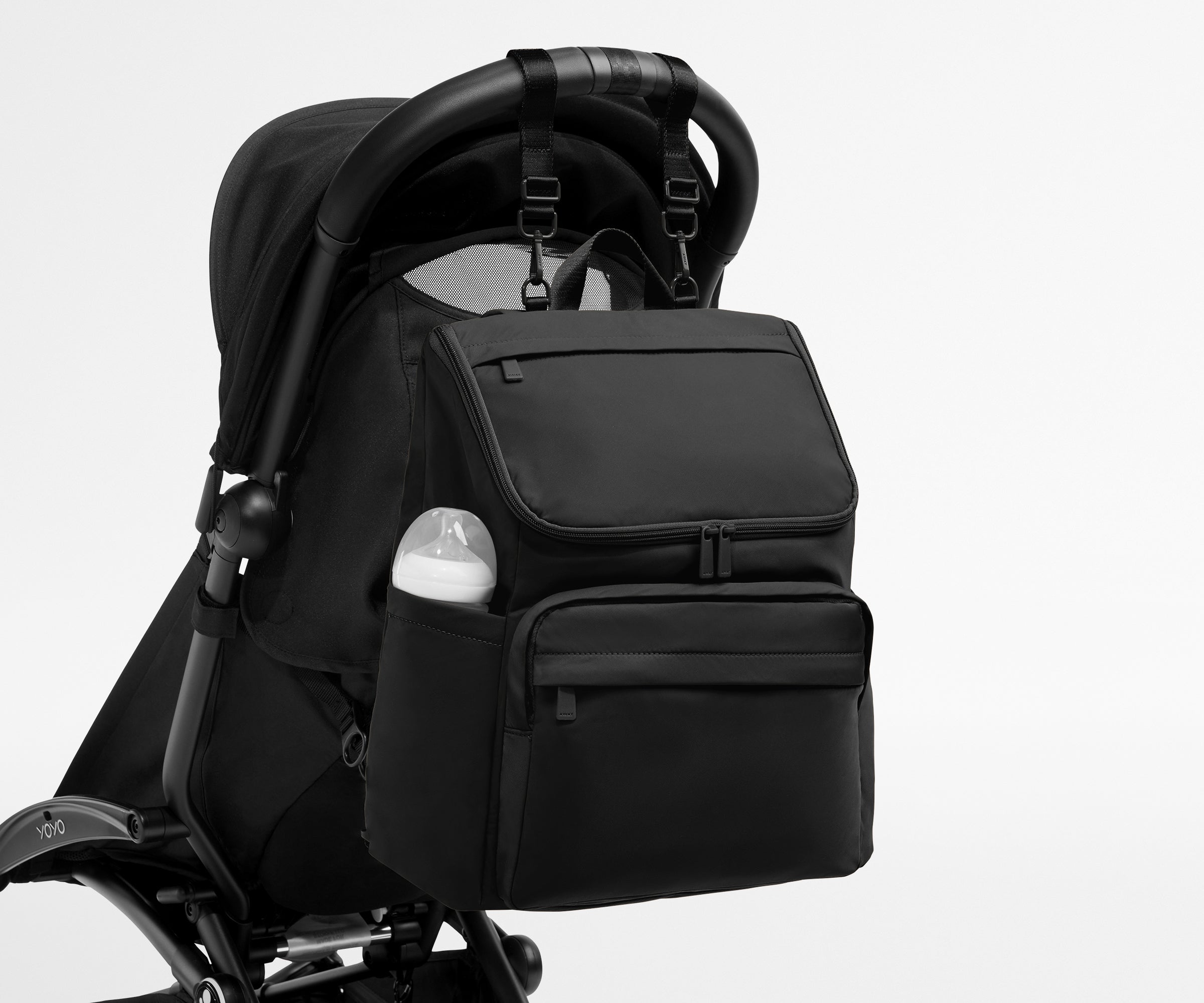 away-featherlight-diaper-backpack-sac-dos-langer-noir image 5
