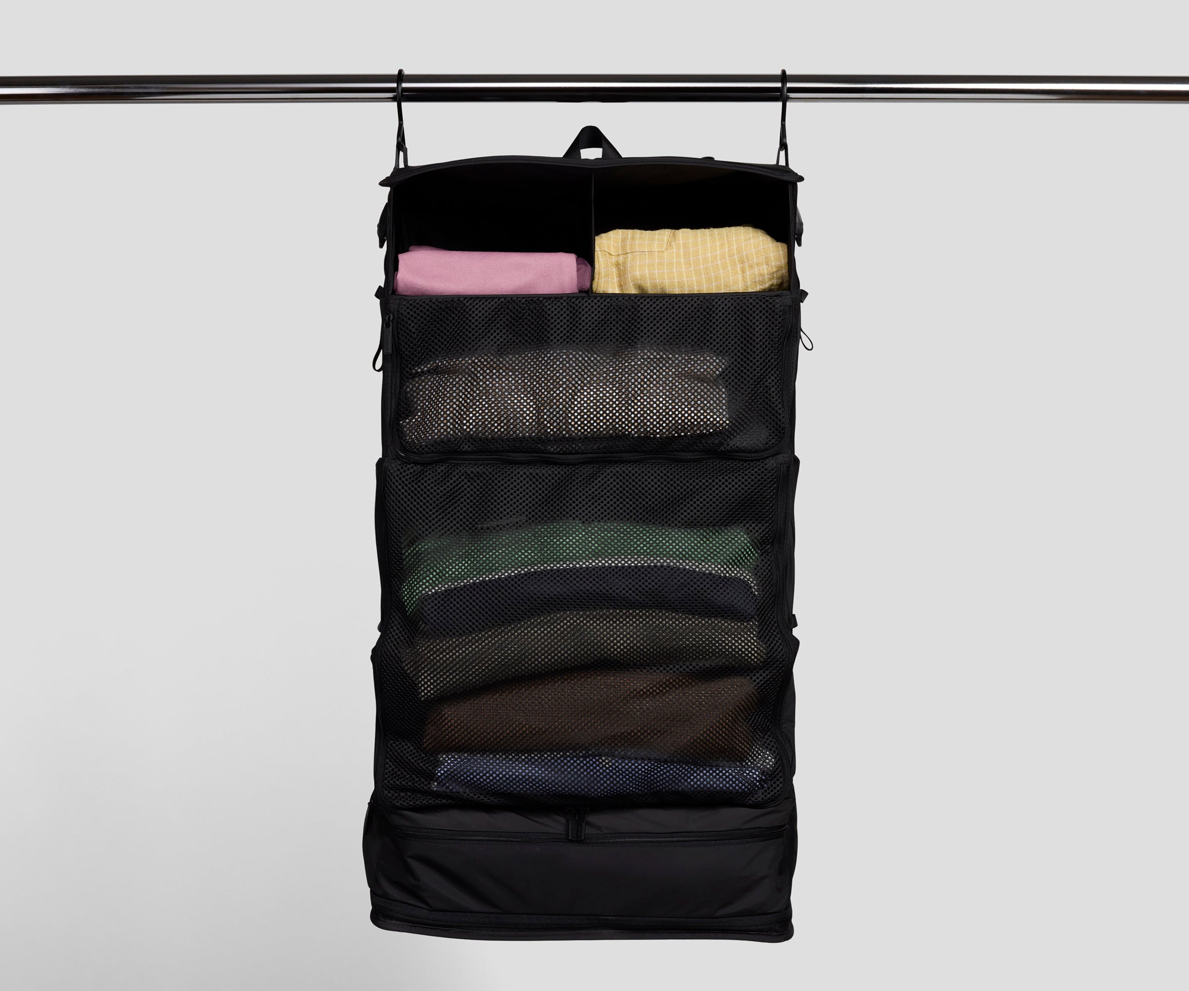 away-packaway-closet-organiseur-valise-soute-noir image 2
