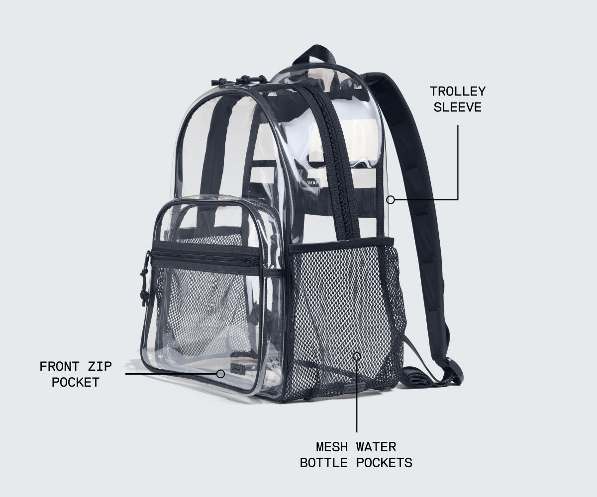 away-daily-sac-dos-transparent-bleu-marine image 3