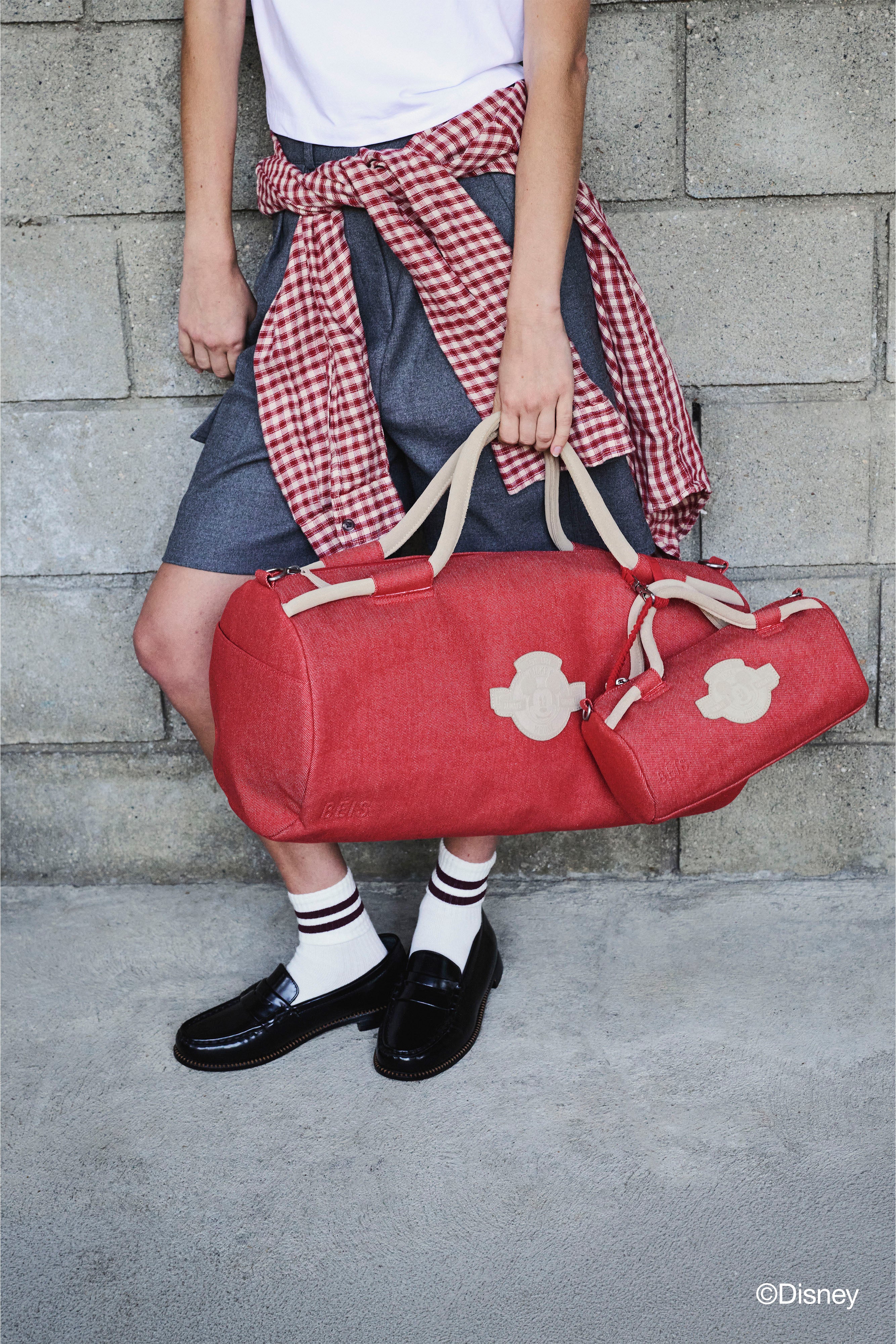 beis-the-disney-small-duffle-sac-voyage-red-jeans-mickey image 4