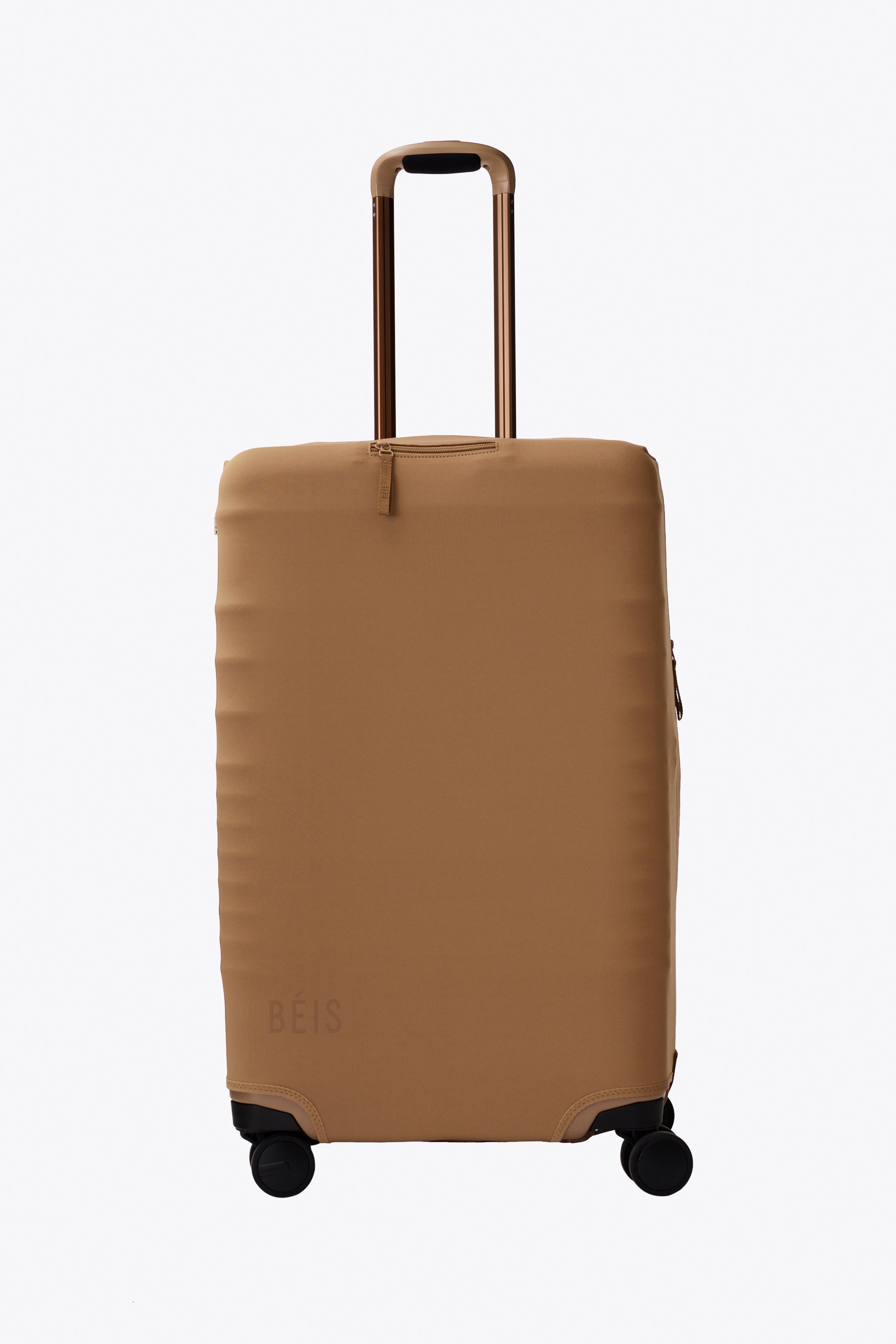 beis-medium-check-in-housse-valise-soute-camel-lavable image 1