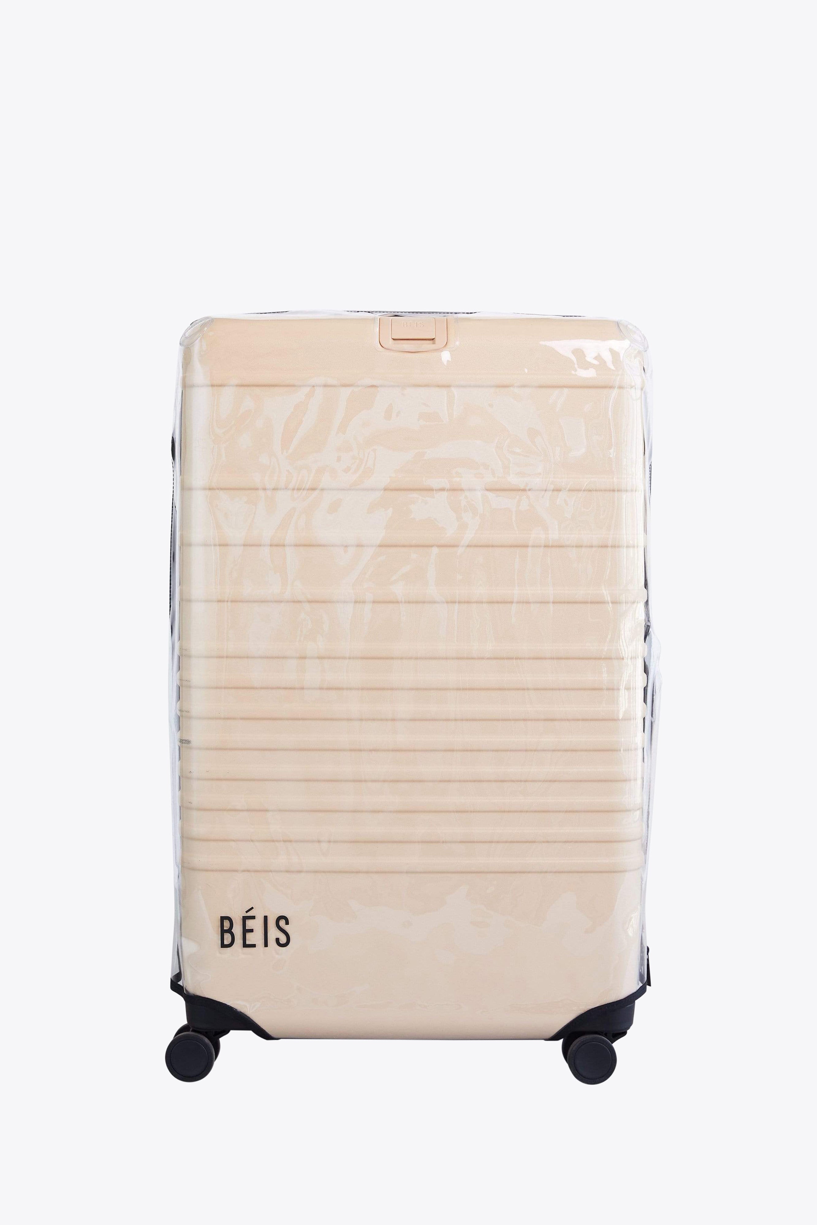 beis-large-check-in-housse-valise-soute-protection image 1