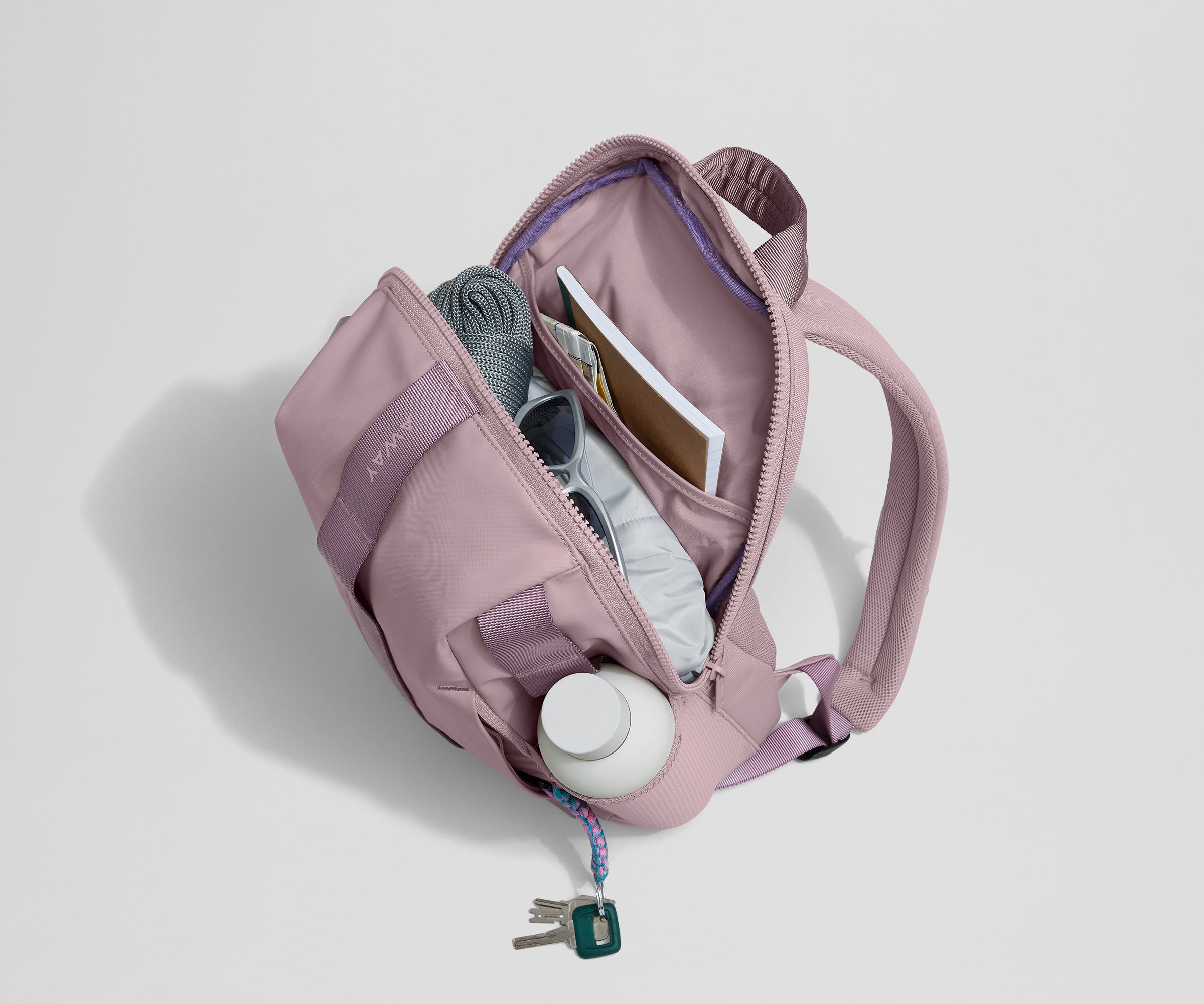 away-active-daypack-20l-sac-dos-mauve-ordinateur-15 image 3