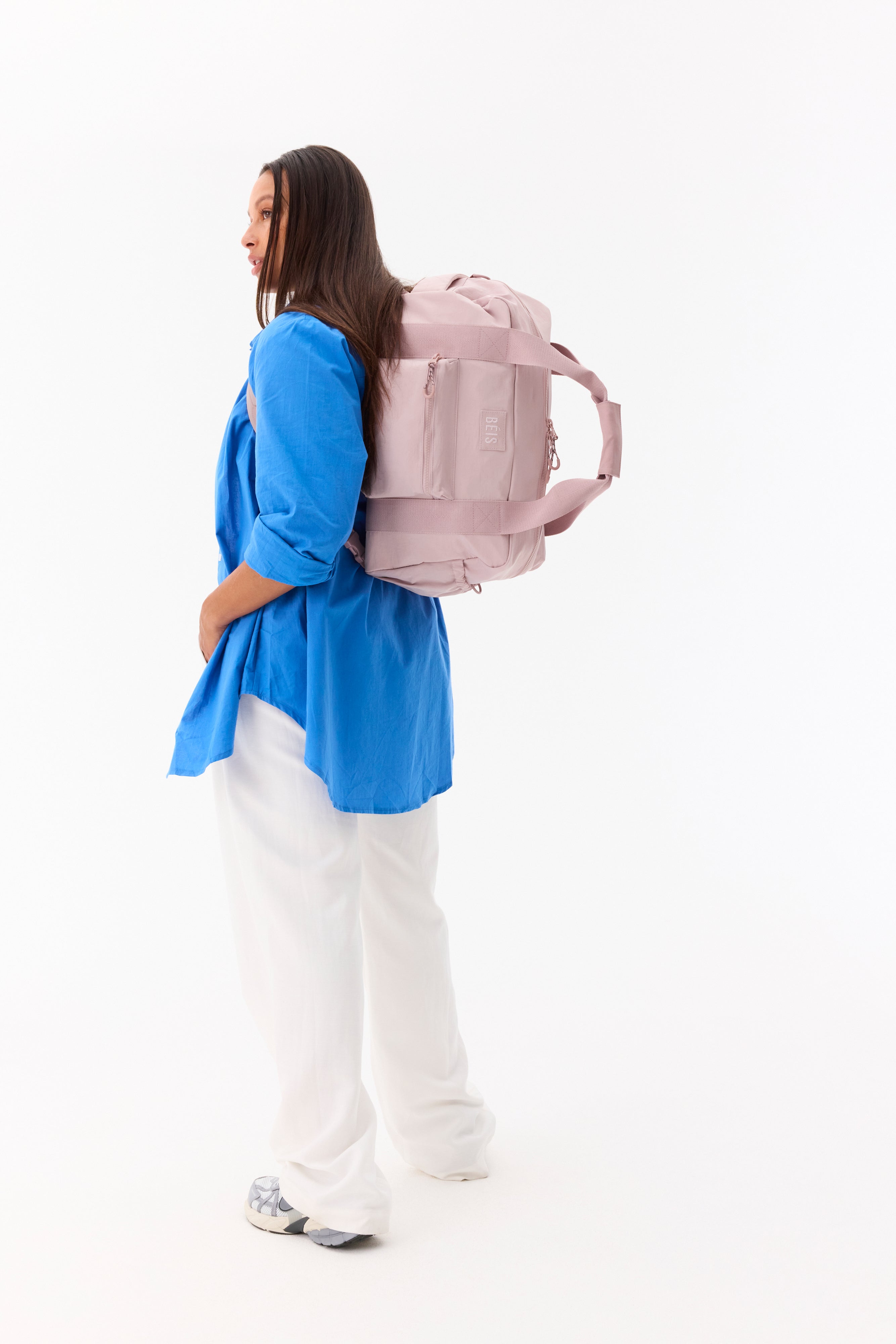 beis-the-sport-duffle-backpack-sac-sport-atlas-pink-rose image 4