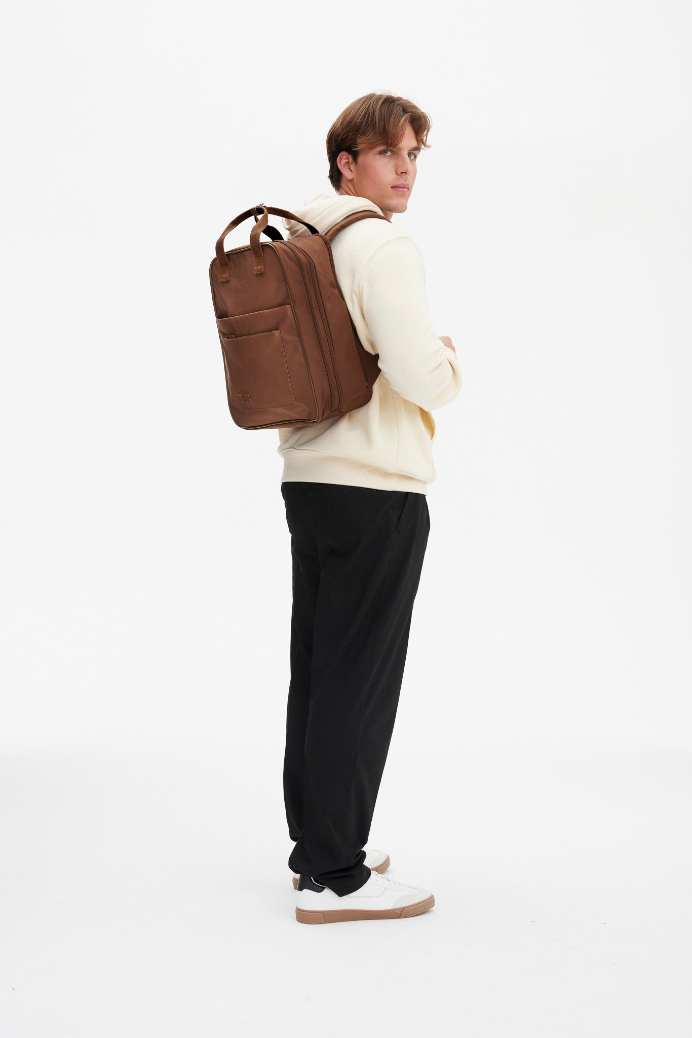 beis-expandable-maple-sac-dos-extensible-marron image 3