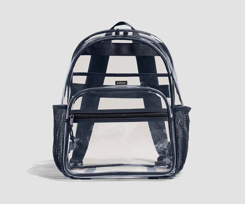 away-clear-daily-sac-dos-transparent-navy image 1