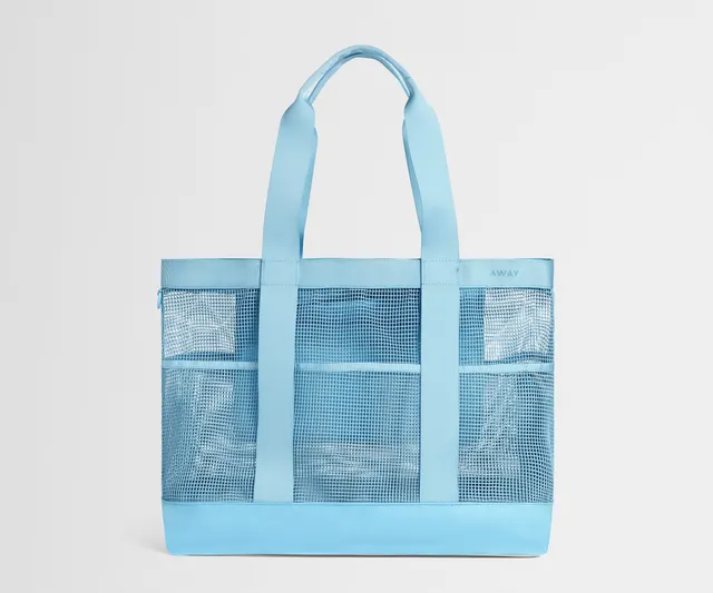 away-beach-tote-sac-de-plage-seaside-blue-filet image 1