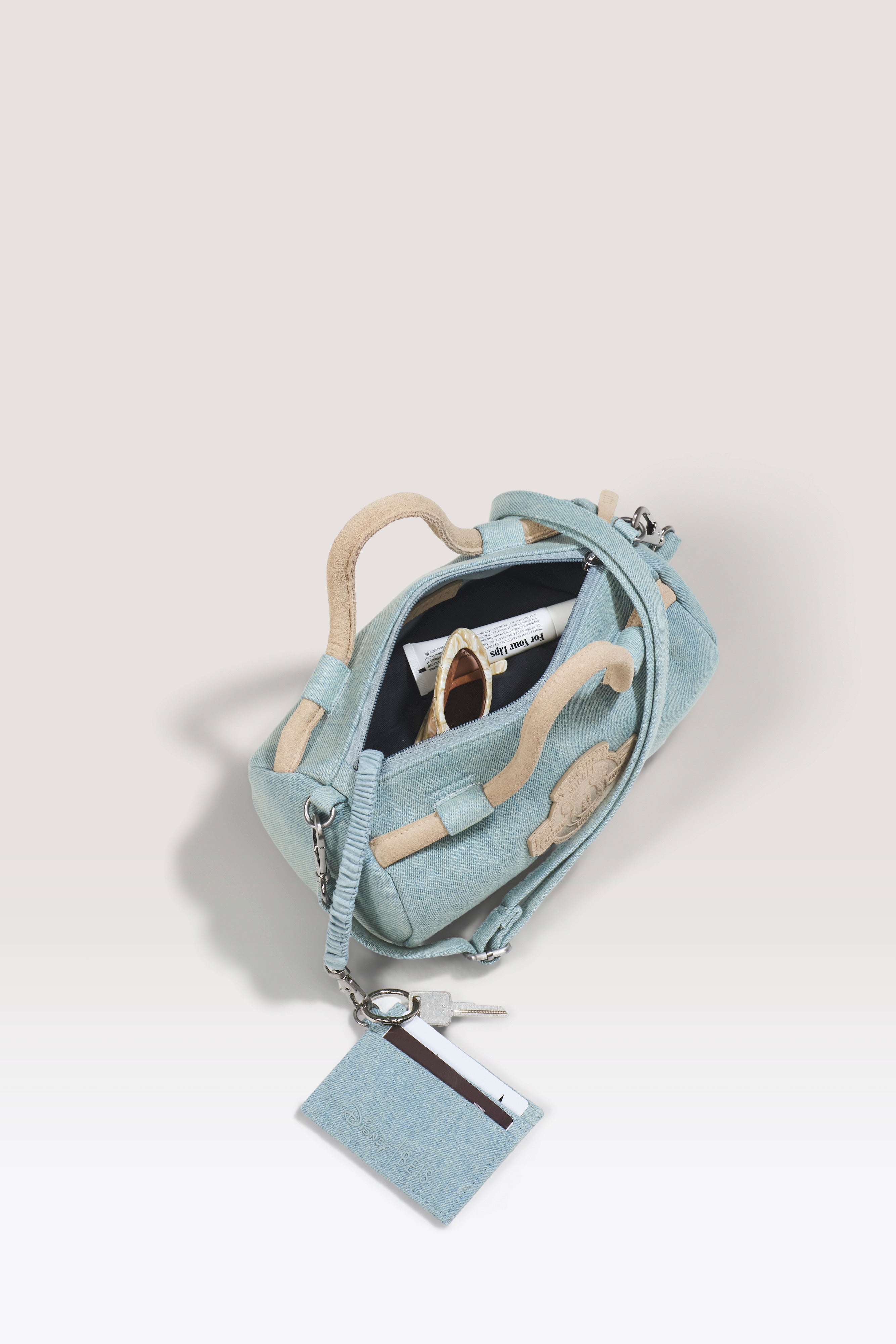 beis-the-disney-small-duffle-sac-voyage-blue-jeans-mickey image 2