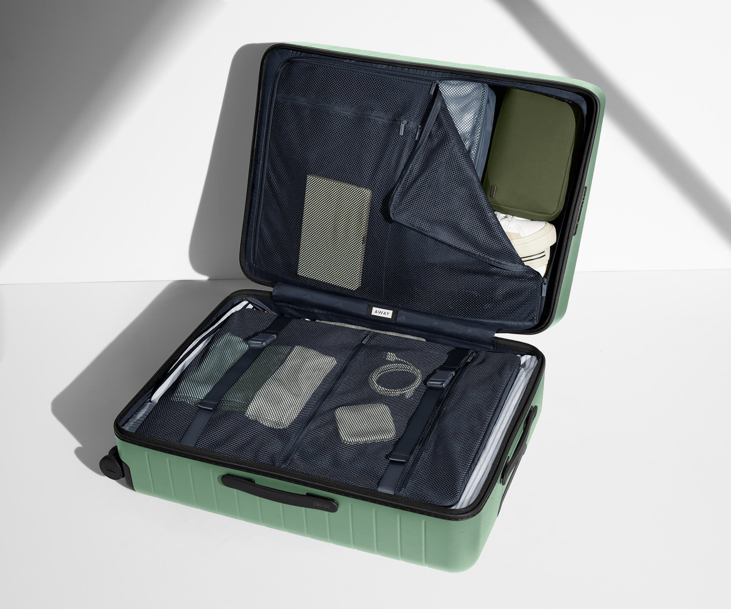 away-large-grande-valise-soute-rigide-vert-mer image 4