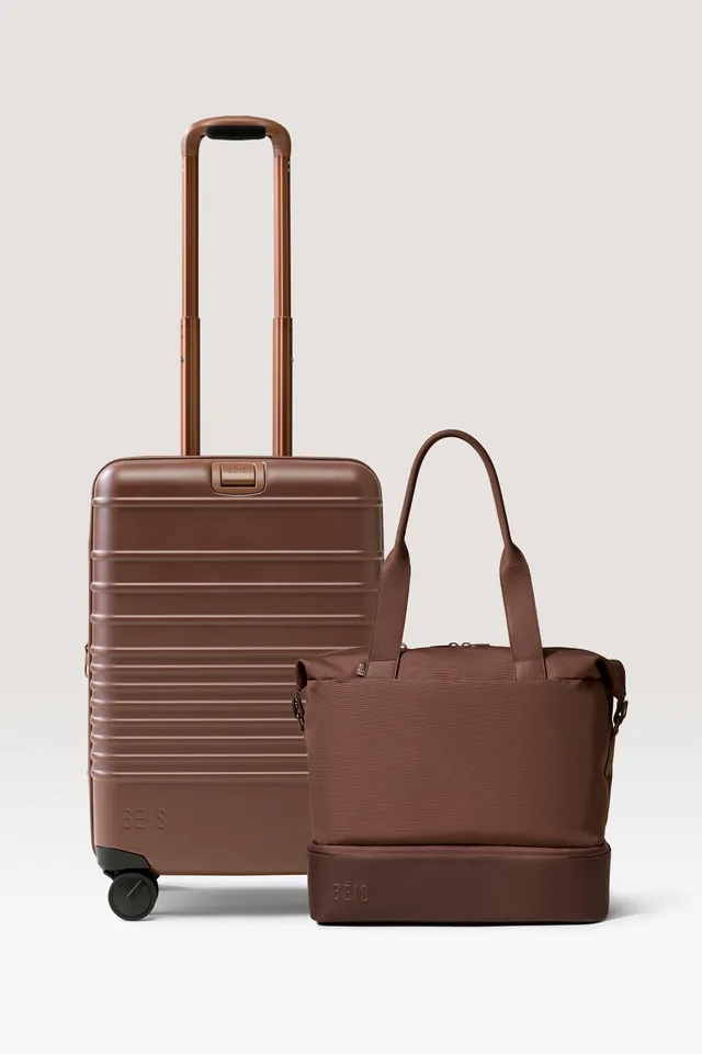 beis-travel-set-carry-on-starter-set-valises-marron-cabine image 1