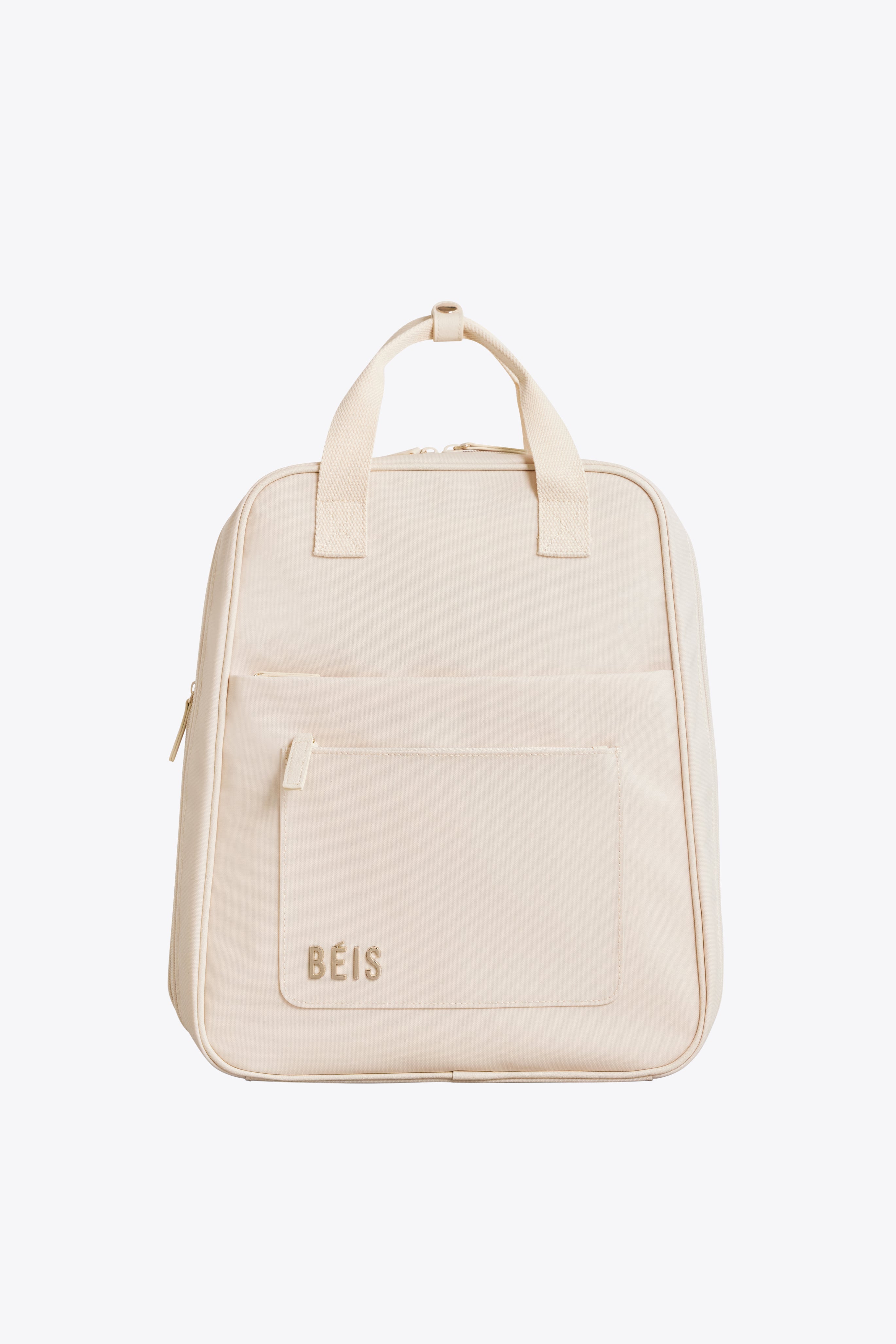 beis-backpack-sac-dos-extensible-beige-personnalisable image 1