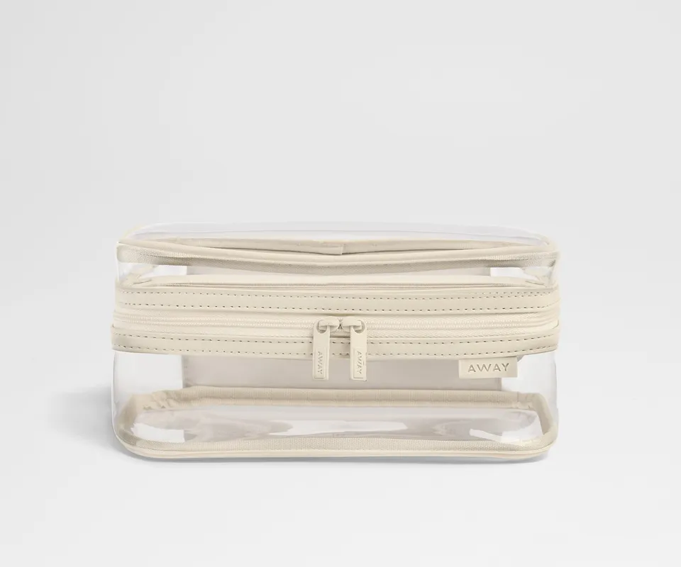 away-clear-toiletry-bag-trousse-toilette-salt-white image 1