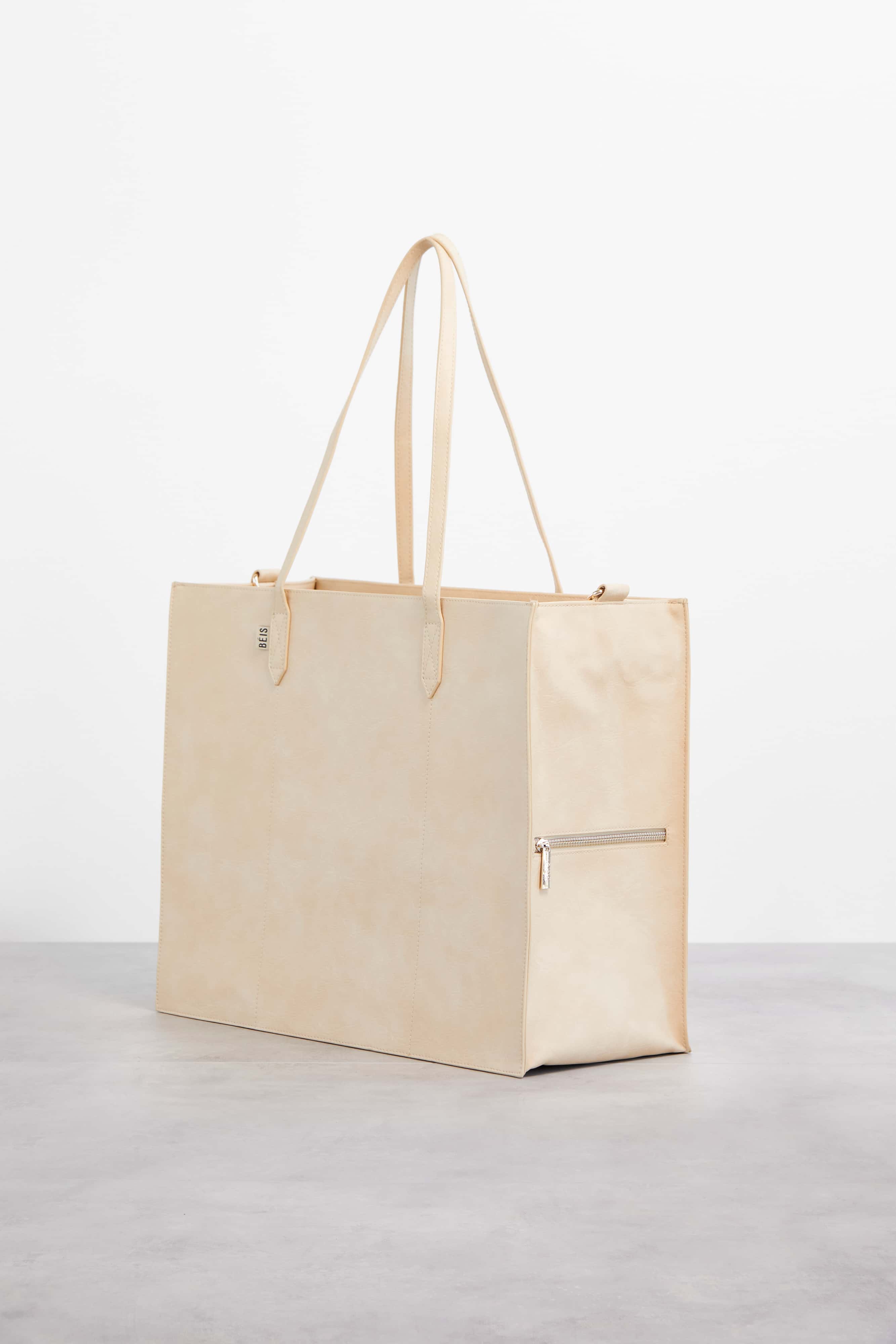 beis-large-work-tote-sac-tote-beige-ordinateur-portable-2 image 3