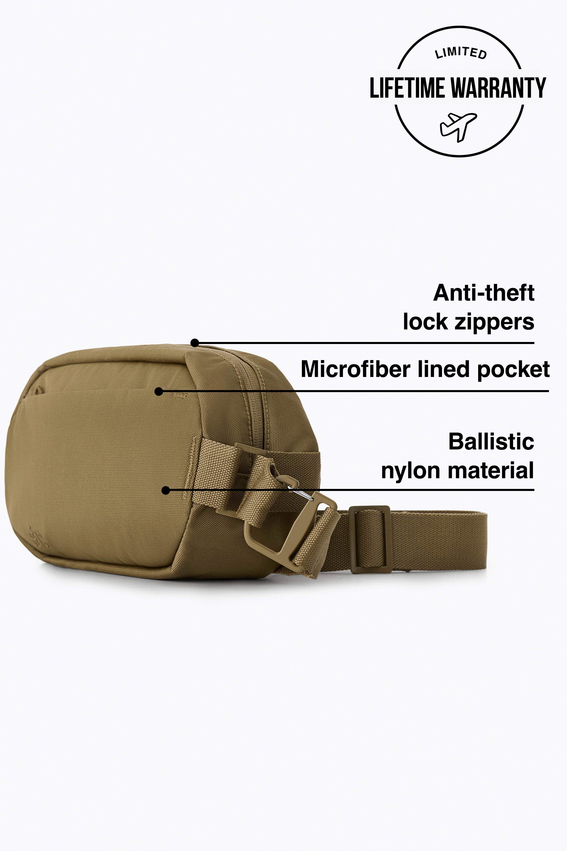 beis-pro-travel-sling-sac-bandouli-re-kaki image 2