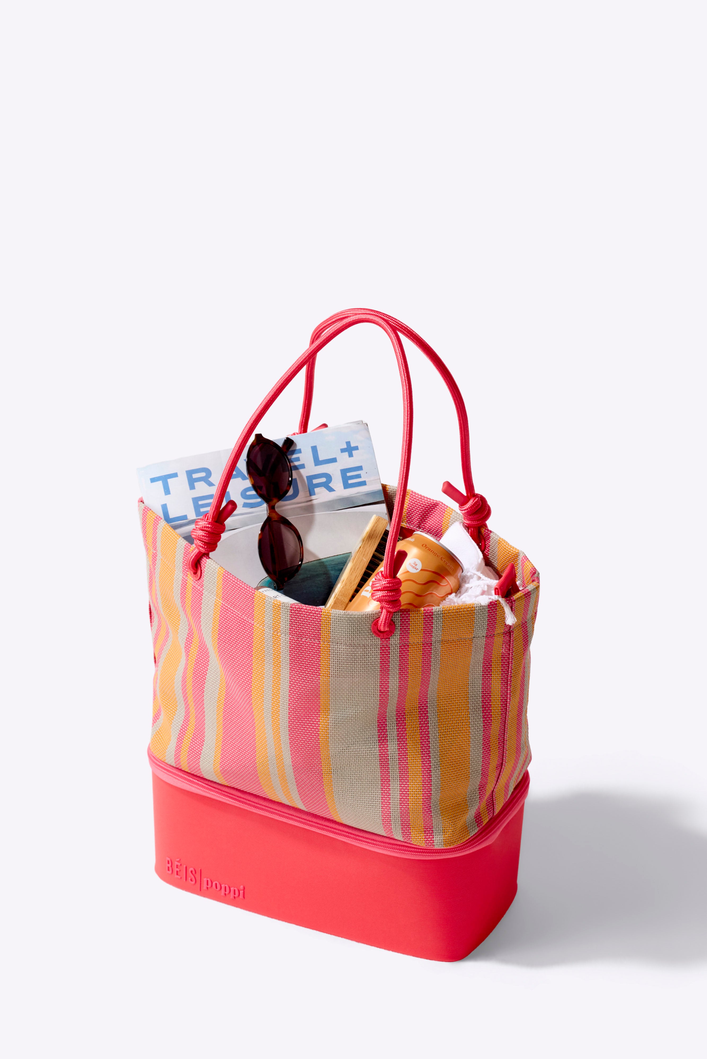 beis-the-cooler-tote-sac-tote-juicy-stripe-isotherme image 3