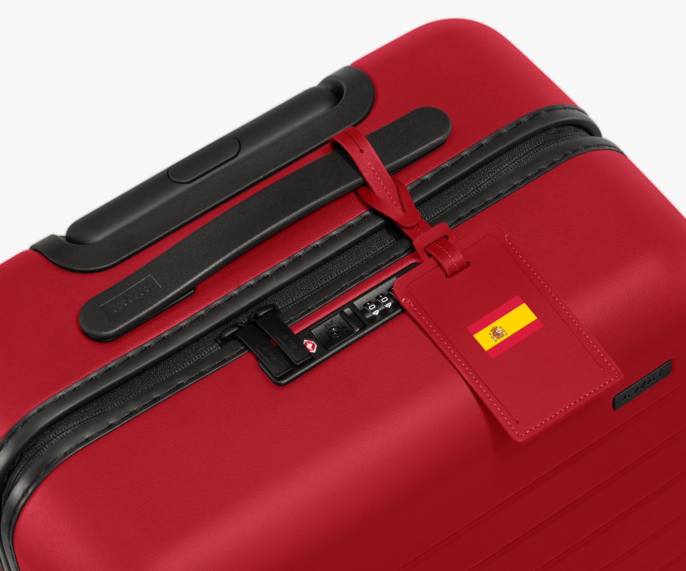 away-match-day-tiquette-bagage-cuir-espagne-drapeau image 3