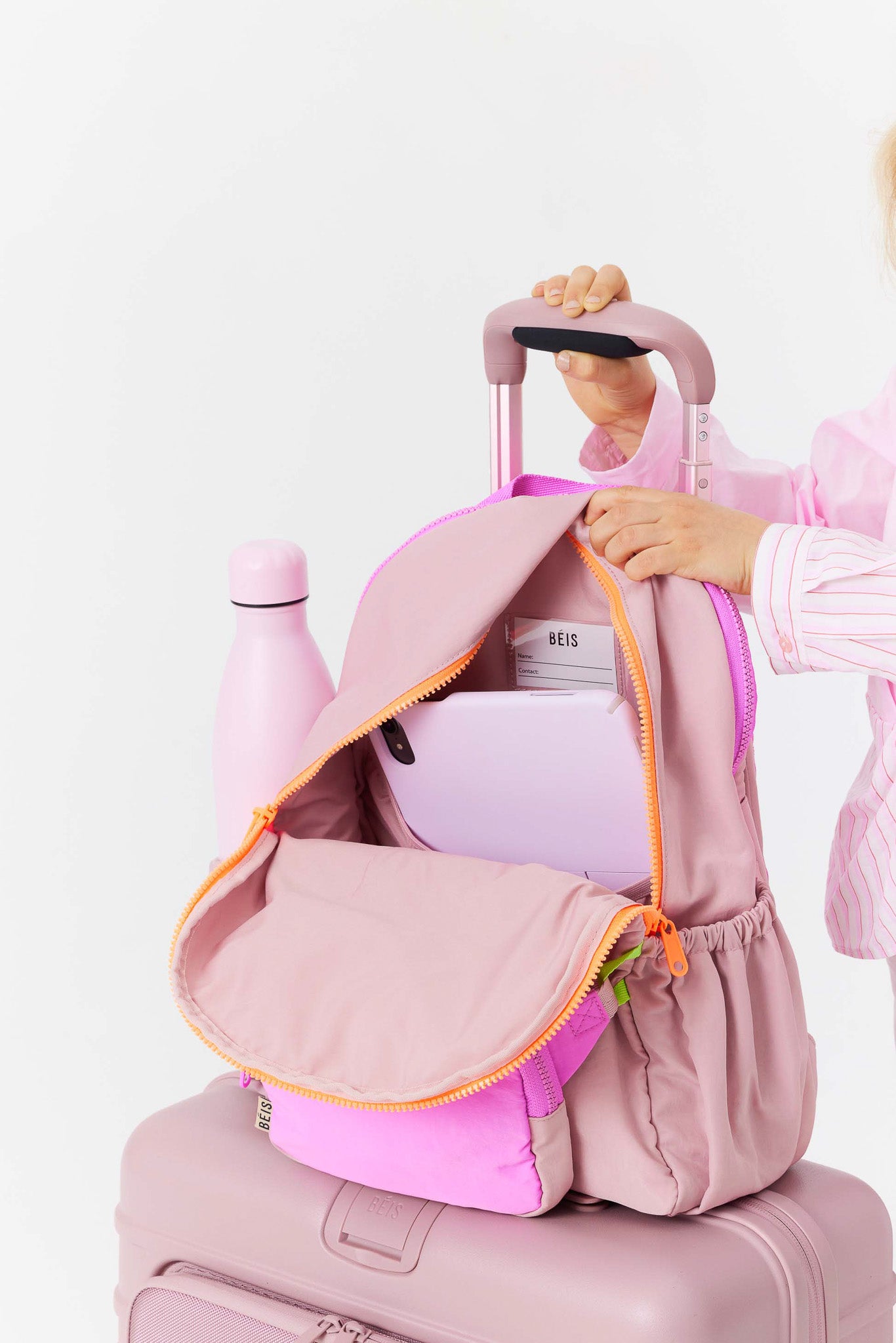 beis-kids-backpack-sac-dos-enfant-atlas-pink image 6