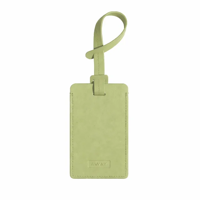 away-luggage-tag-tiquette-bagage-matcha-milk-green-vert image 1