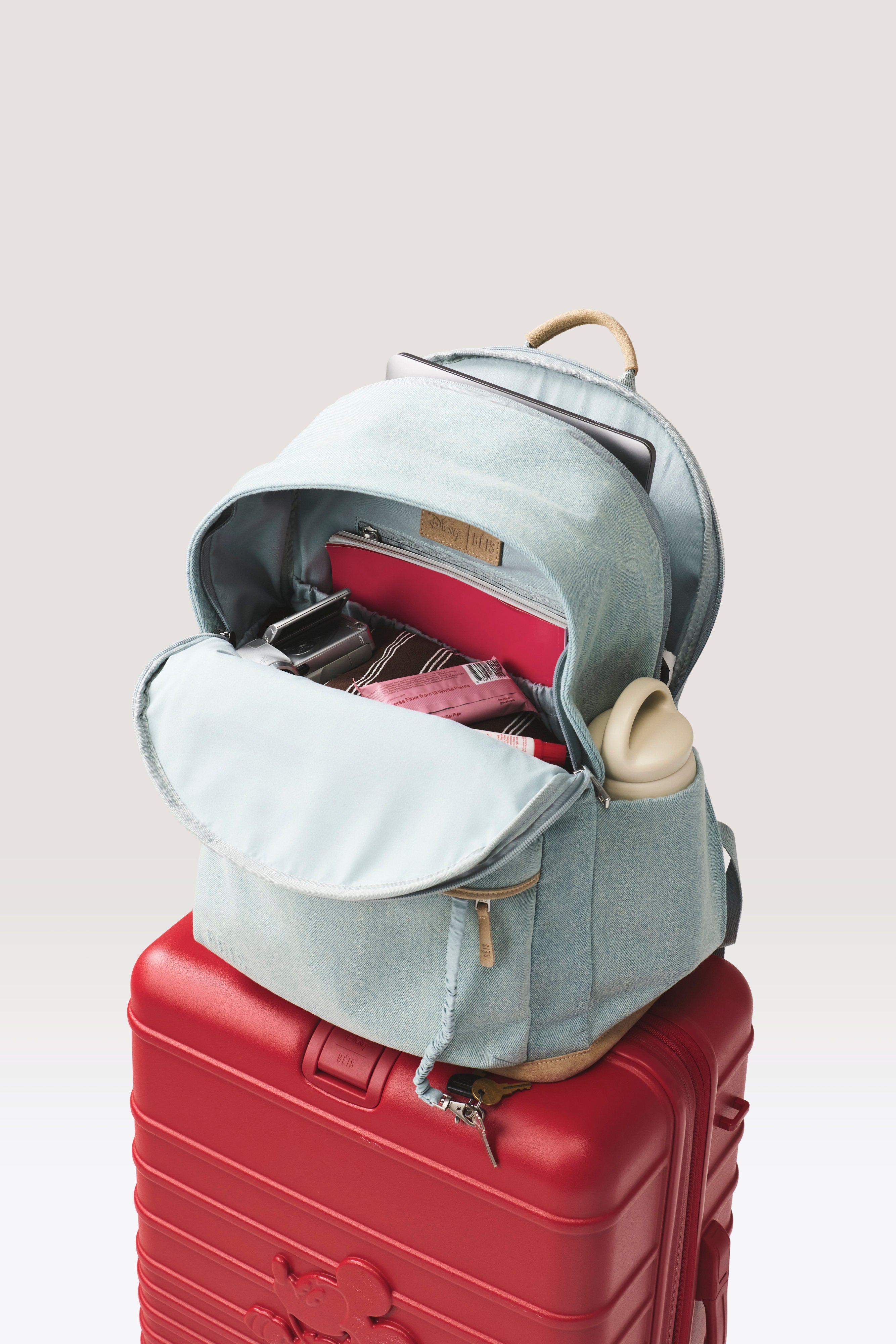 beis-backpack-sac-dos-disney-blue-jeans-ordinateur image 2