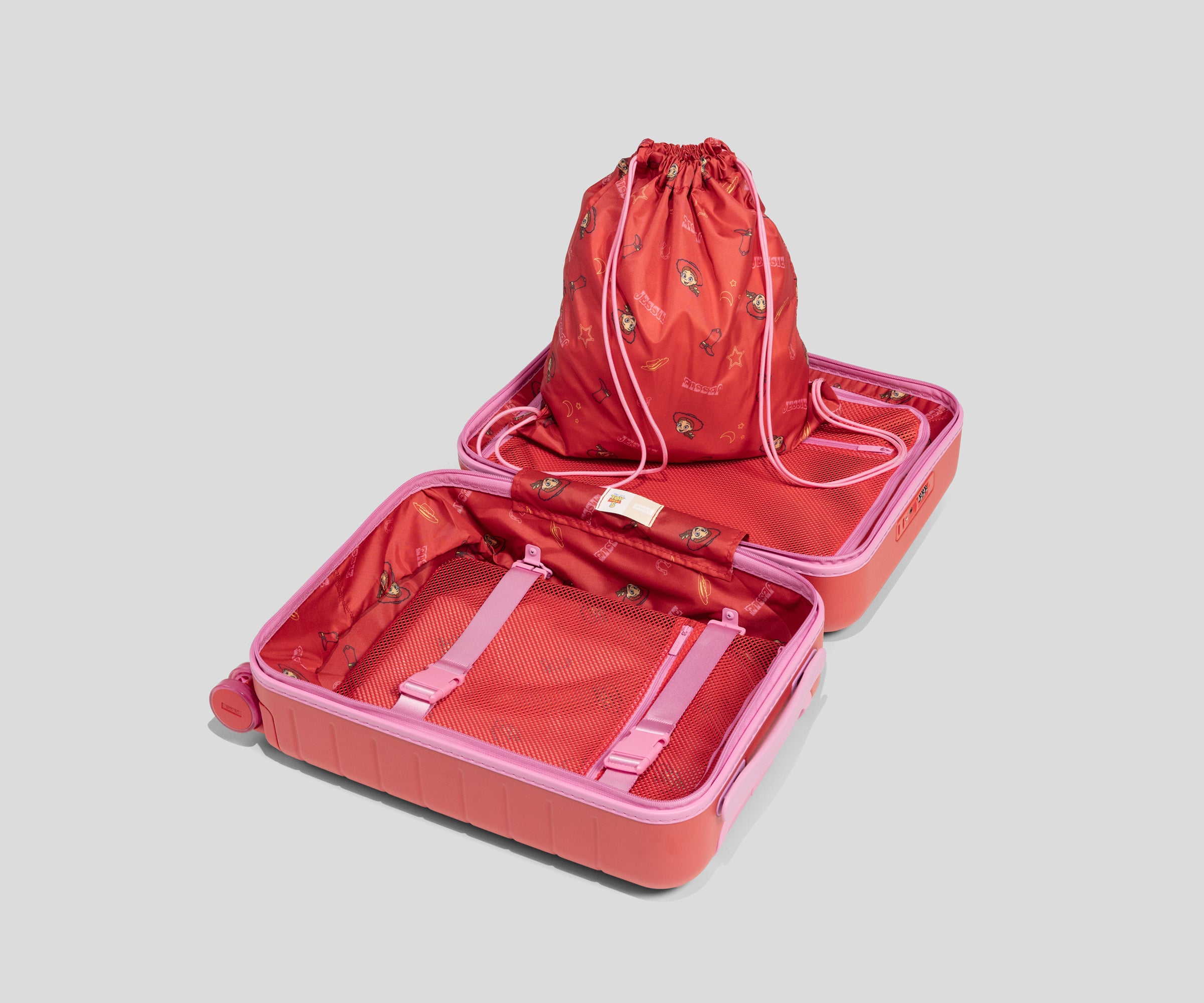 away-kids-carry-on-valise-cabine-enfant-jessie-red-rigide image 4