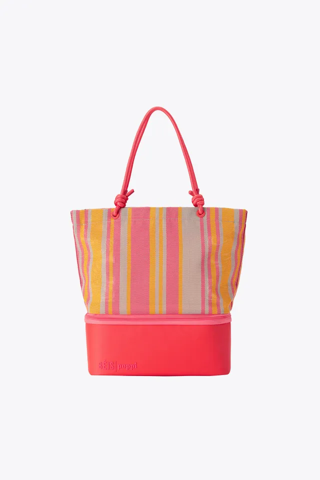 beis-the-cooler-tote-sac-tote-juicy-stripe-isotherme image 1