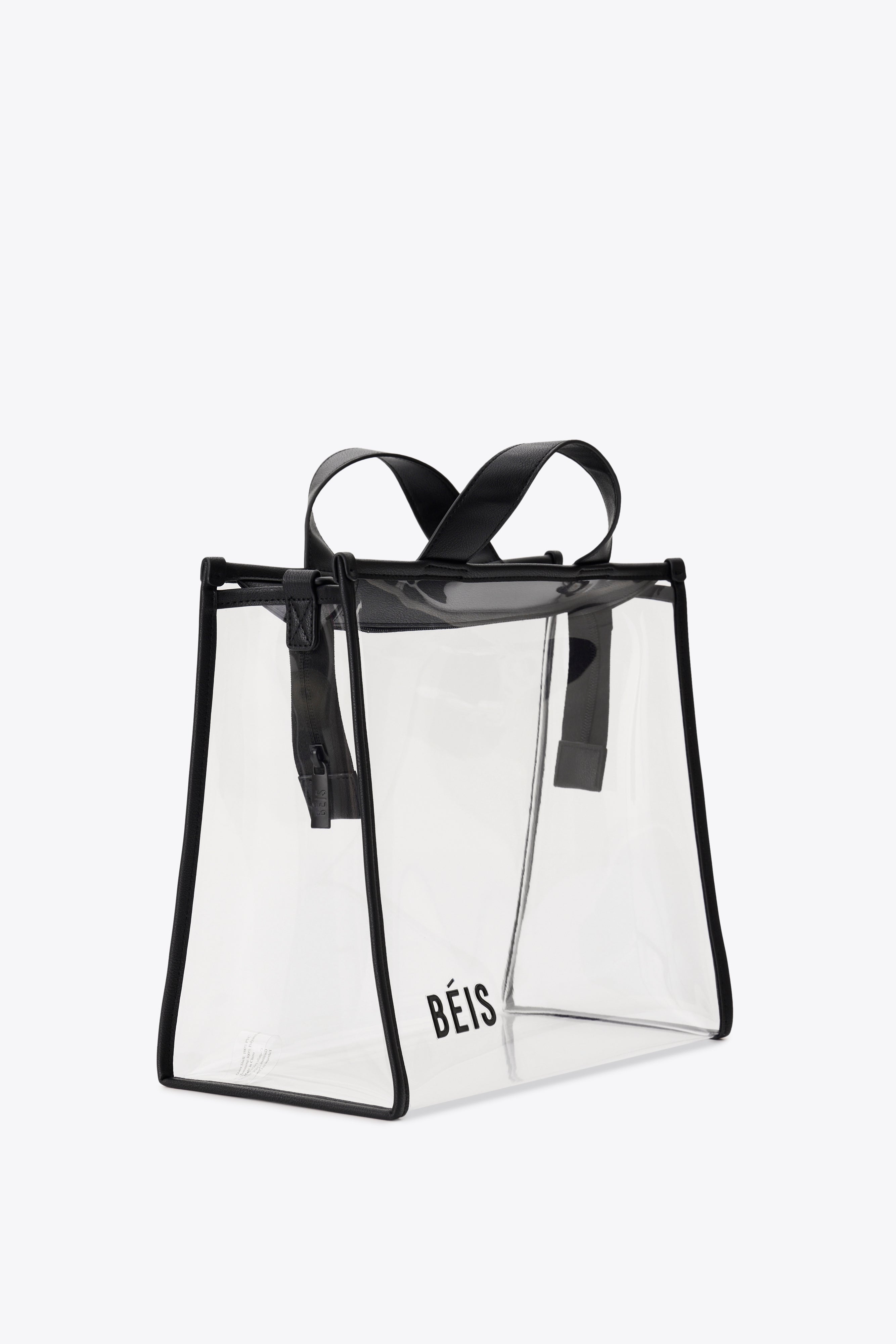 beis-stadium-tote-sac-transparent-noir image 4