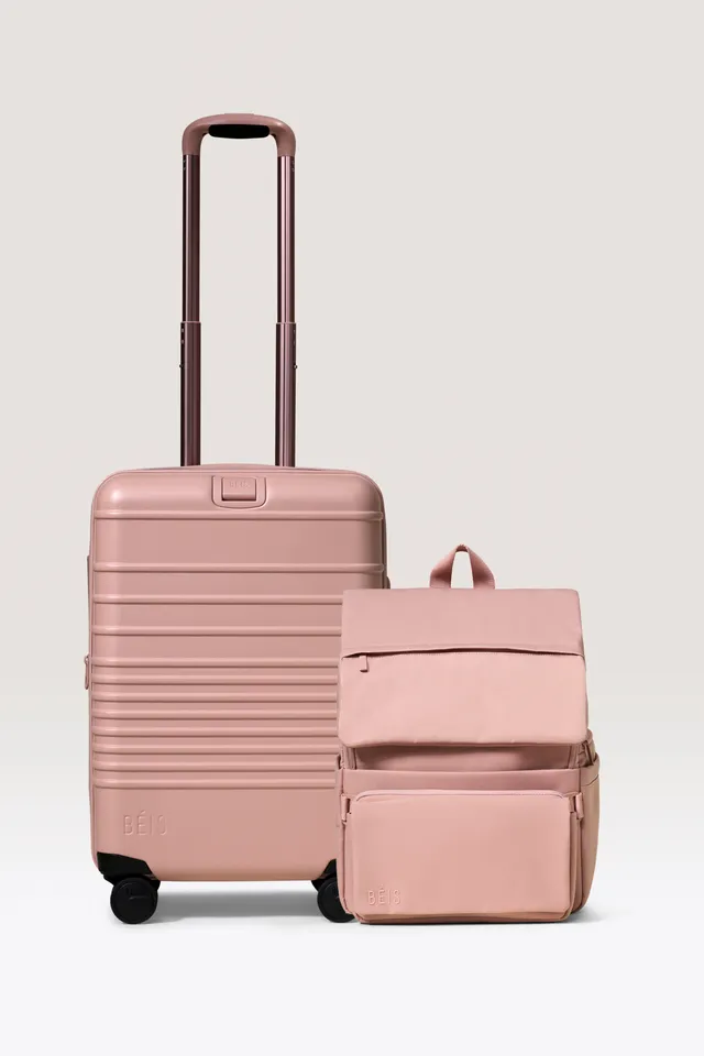 beis-travel-set-baby-valise-sac-langer-rose-extensible image 1