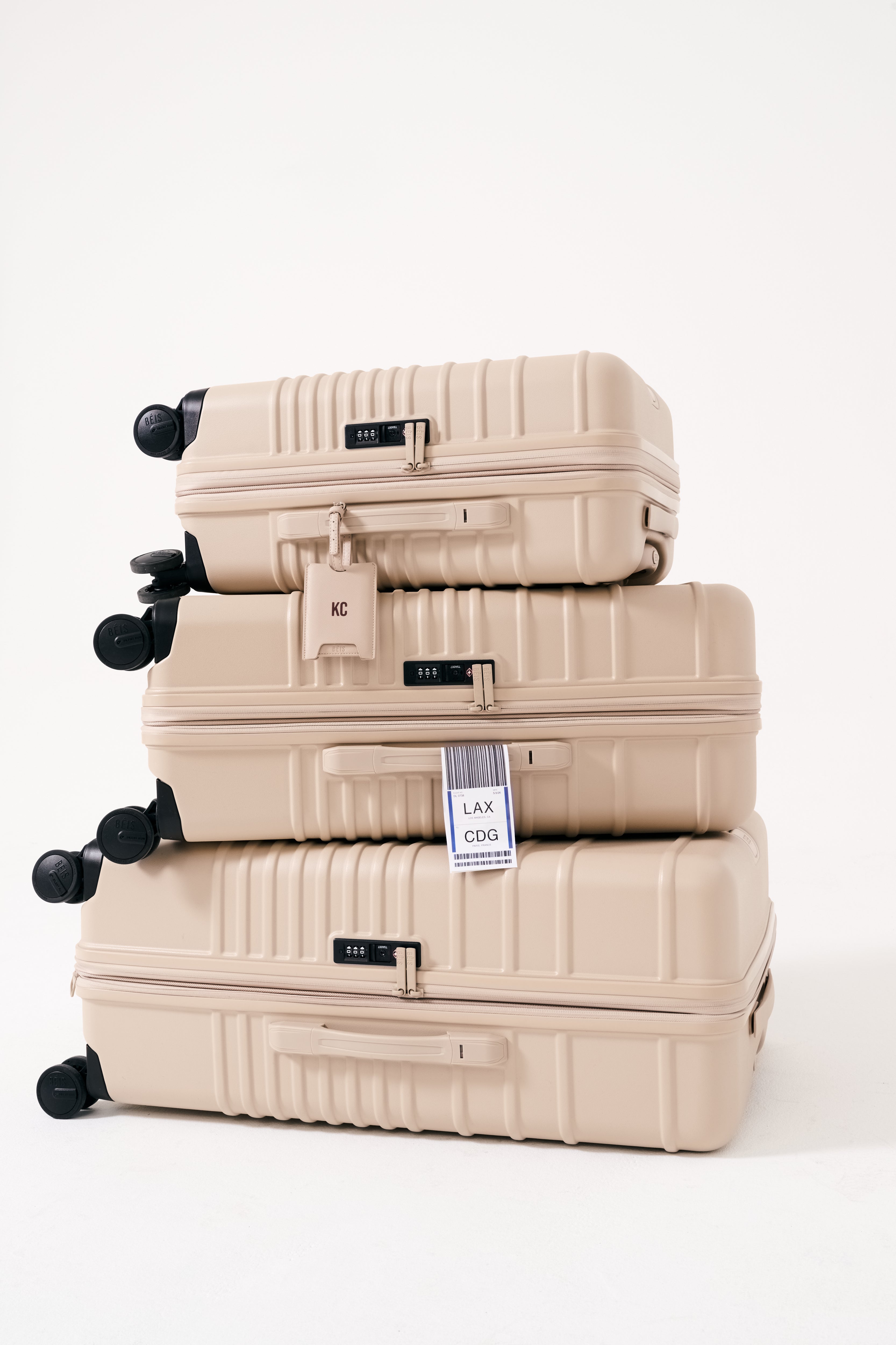 beis-the-medium-check-in-roller-valise-beige-rigide image 5