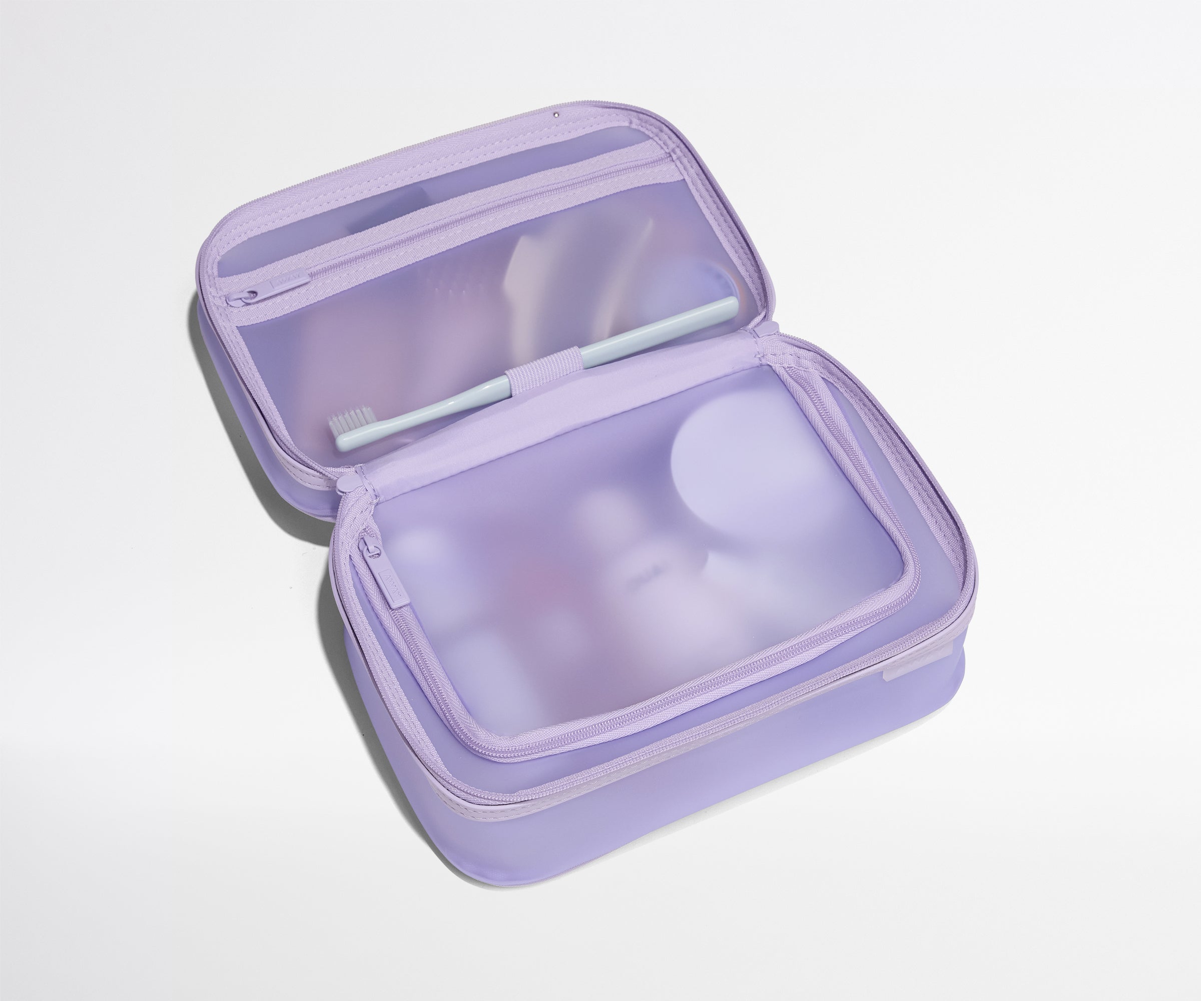 away-toiletry-bags-trousse-transparente-lavender-haze-violet image 2