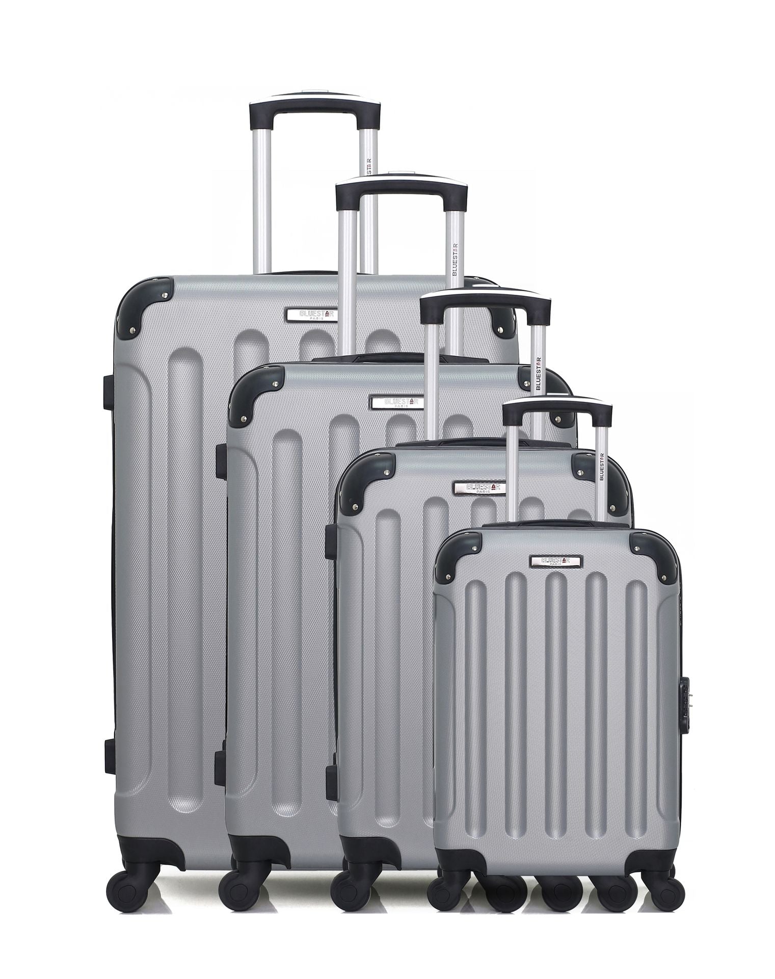 bluestar-madrid-m-lot-4-valises-rigides-noir-abs-27-95l image 1