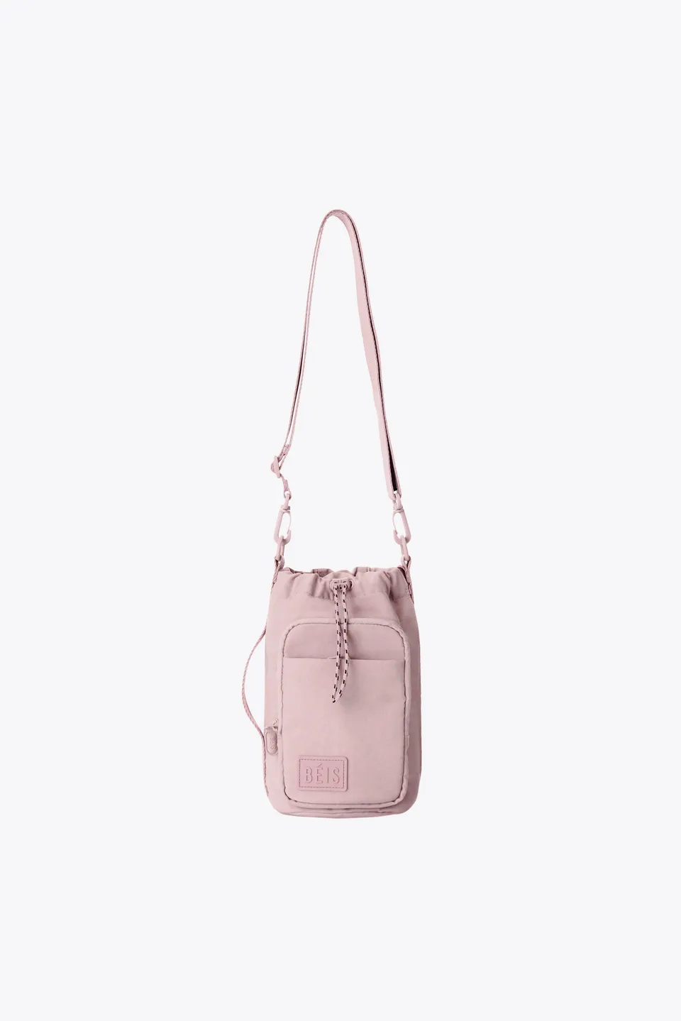 beis-magnetic-sling-porte-gourde-rose-poche-zip-aimant image 1