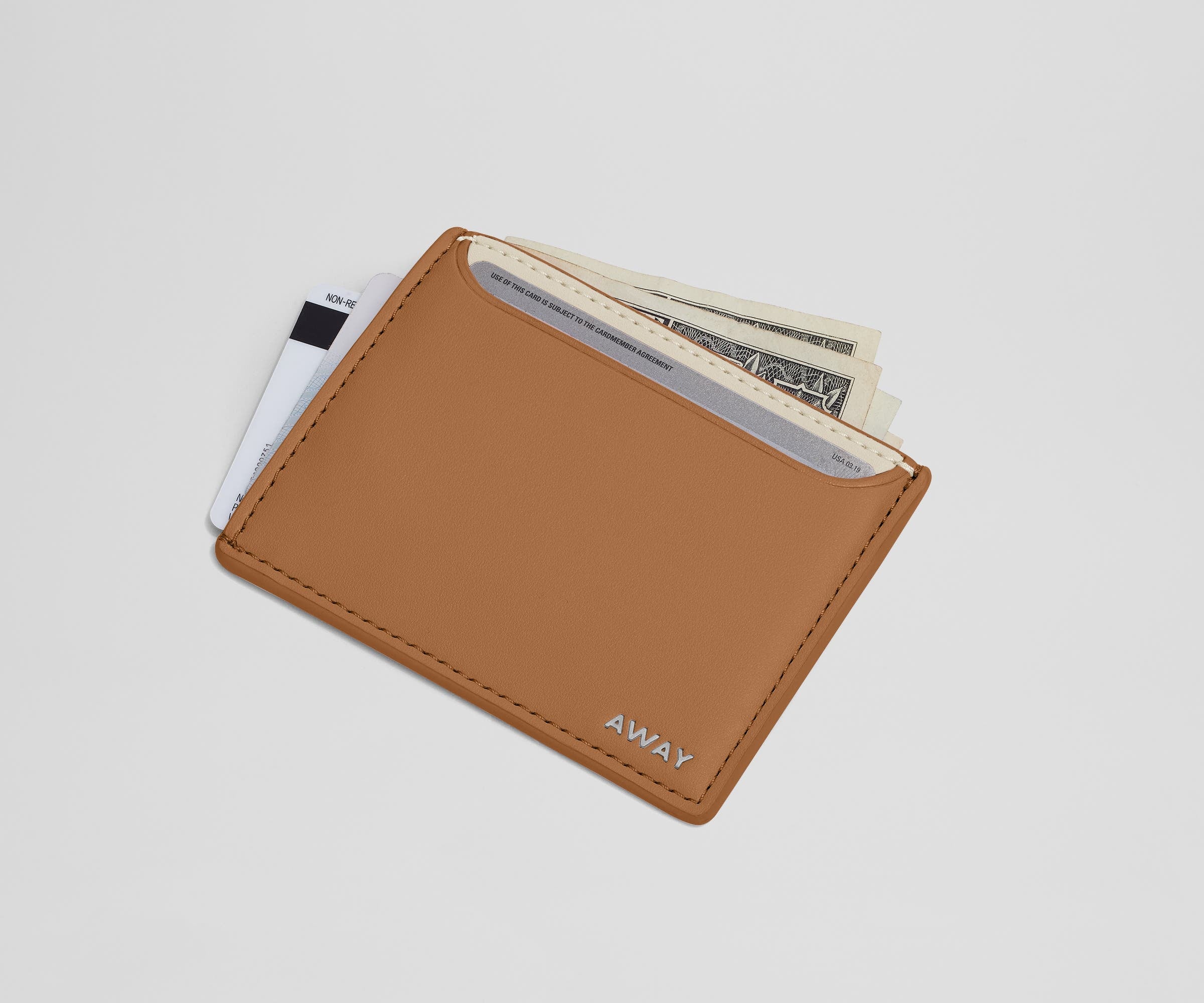 away-card-case-porte-cartes-desert-tan-cuir-compact image 2