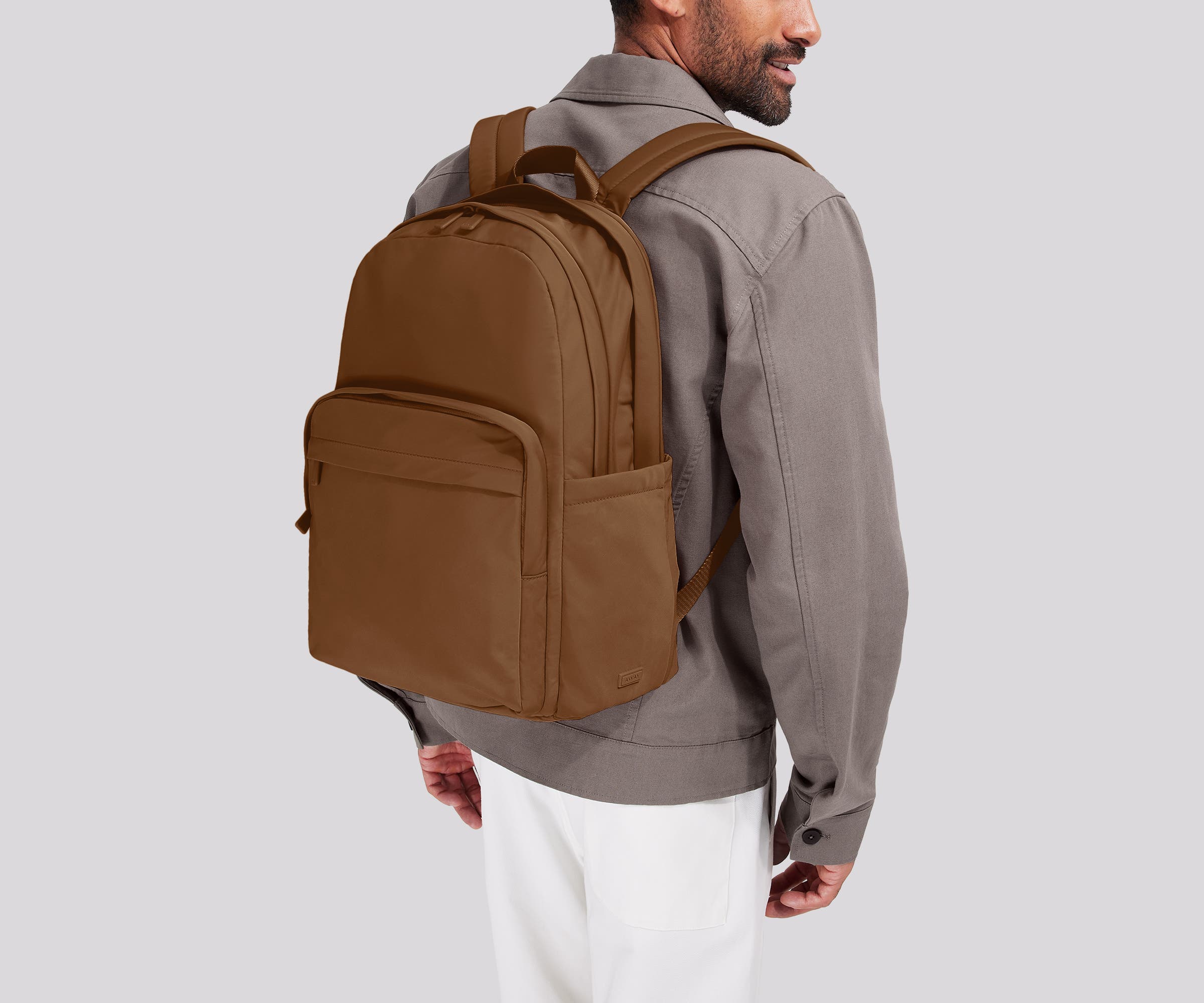 away-large-featherlight-backpack-sac-dos-amaro-brown image 2