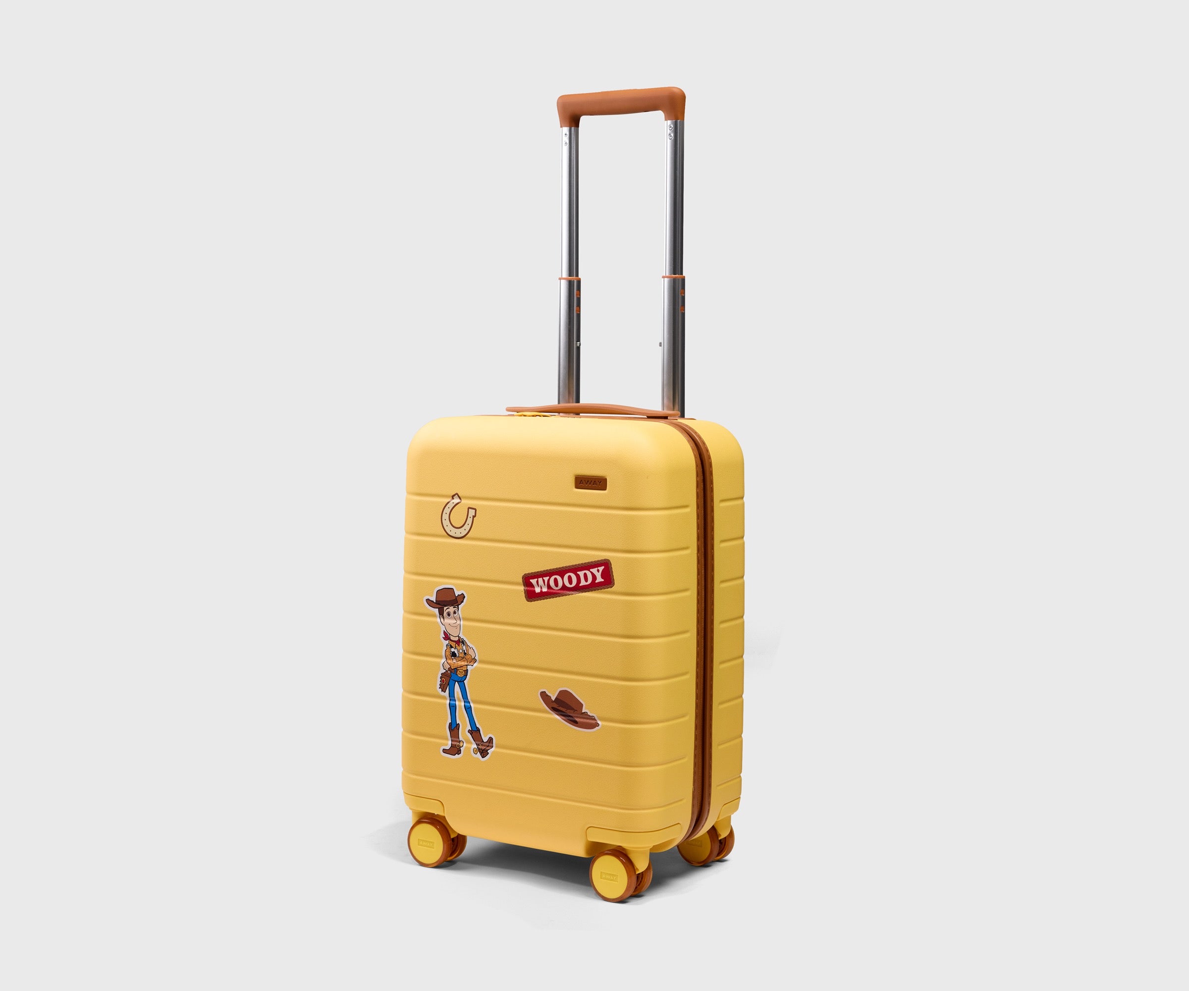 away-kids-carry-on-valise-enfant-woody-yellow-rigide image 2